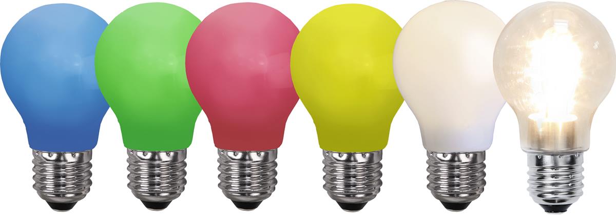 LED Leuchtmittel DEKOPARTY grün - E27 - 0,9W LED - schlagfestes Polycarbonatgehäuse