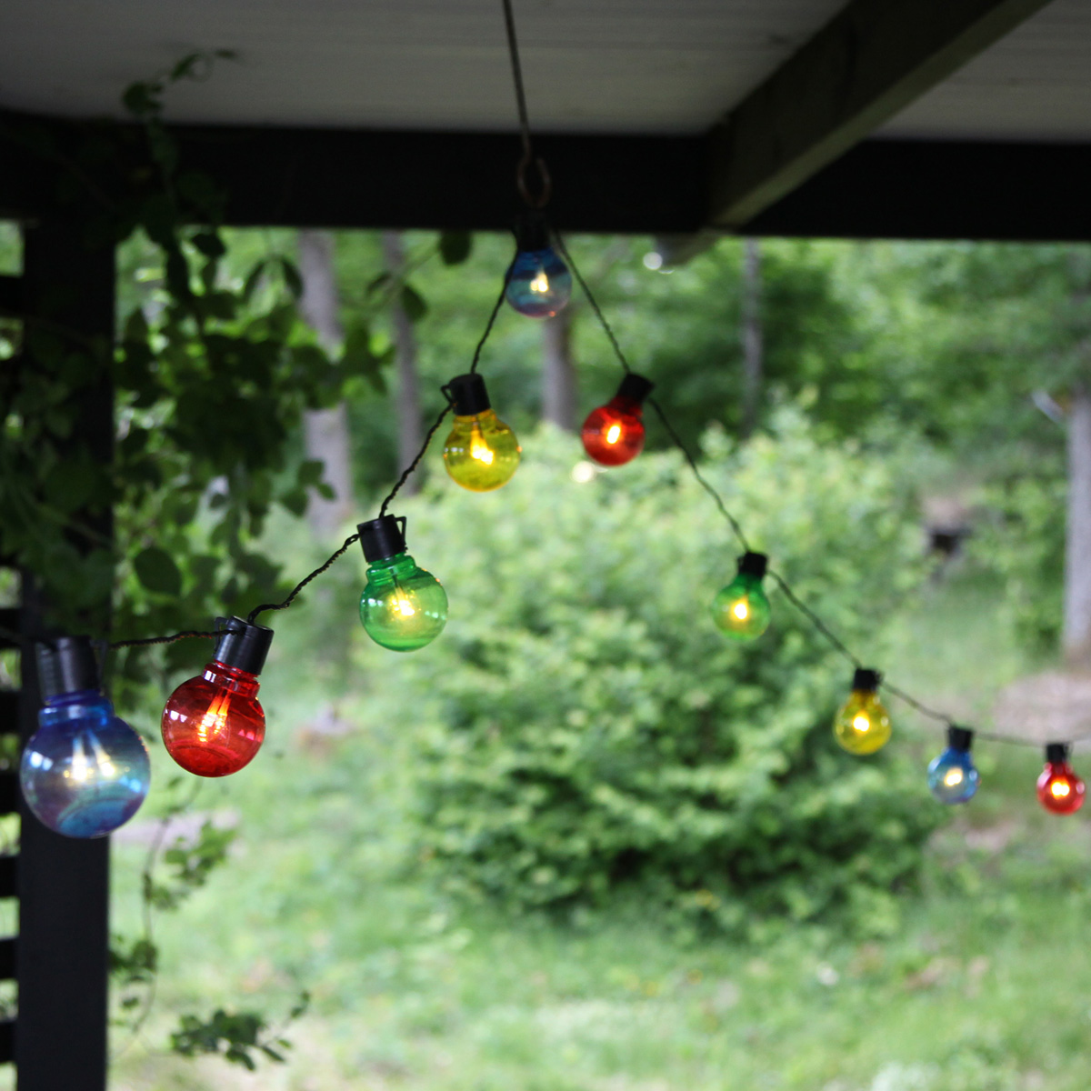 LED Partylichterkette - 16x 2 warmweiße LED - L: 4,5m - outdoor - schwarzes Kabel - bunt LED Partylichterkette - 16x 2 warmweiße LED - L: 4,5m - outdoor - schwarzes Kabel - bunt