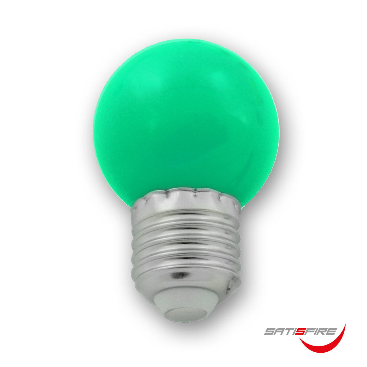 LED Leuchtmittel G45 - grün - E27 - 1W | SATISFIRE LED Leuchtmittel G45 - grün - E27 - 1W | SATISFIRE