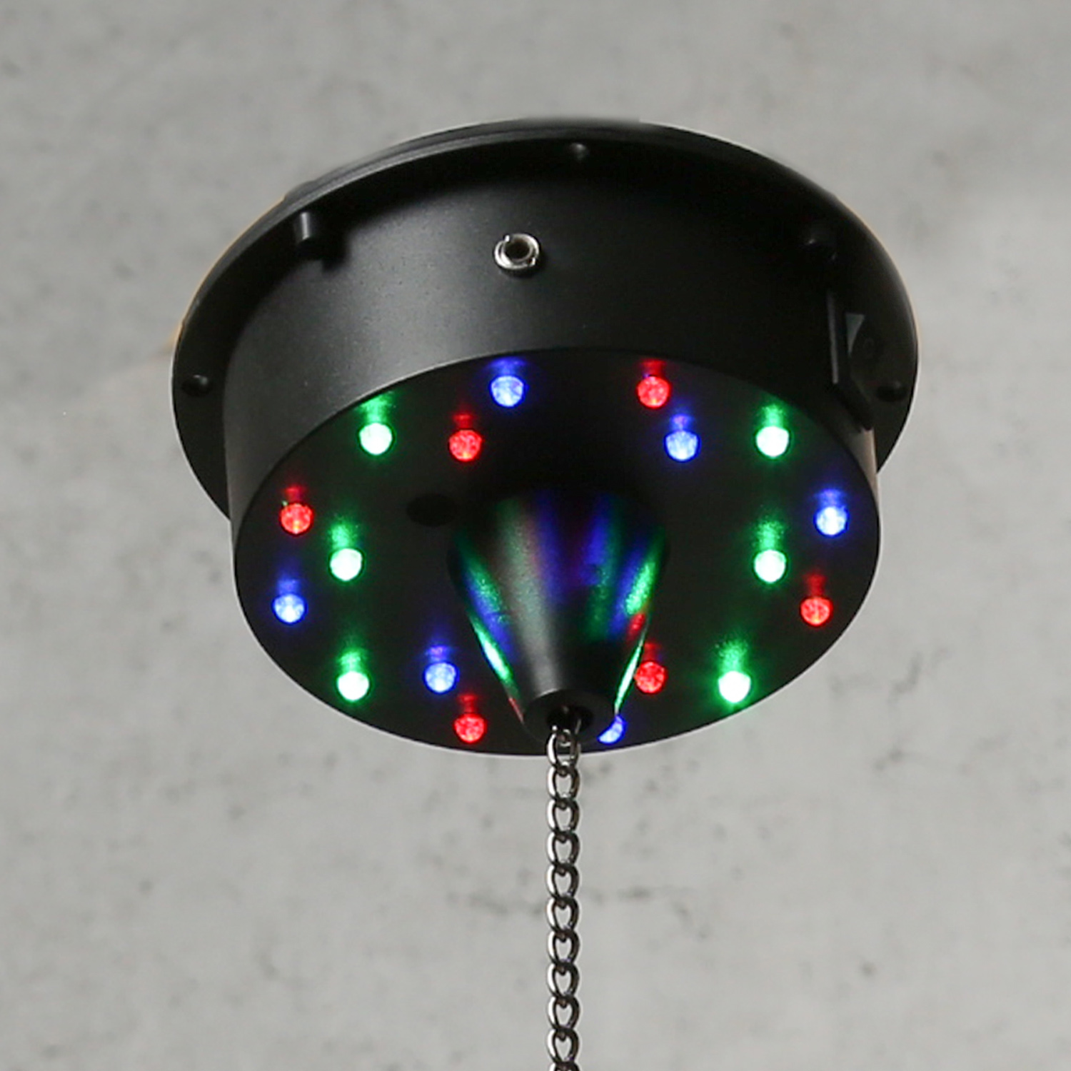 Spiegelkugel Motor mit LED Farbwechsler bis 20cm Kugeln - MBM-203RGBW - Batteriebetrieb Spiegelkugel Motor mit LED Farbwechsler bis 20cm Kugeln - MBM-203RGBW - Batteriebetrieb