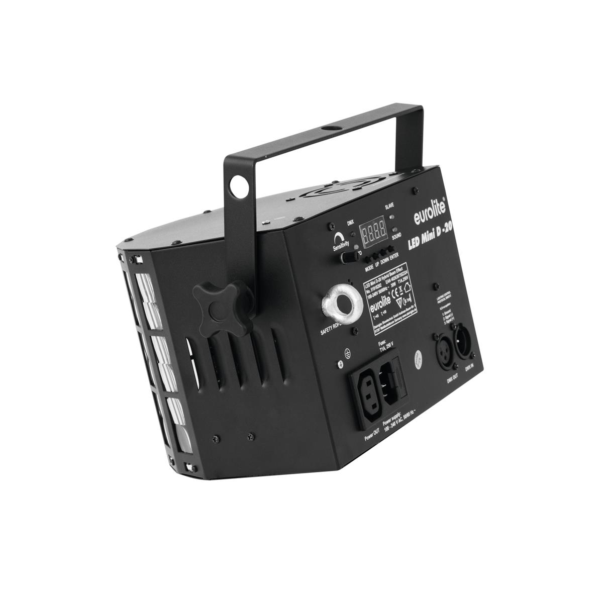 LED Mini Hybrid Strahleneffekt D-20 - Derby Effekt mit Stroboskop - DMX LED Mini Hybrid Strahleneffekt D-20 - Derby Effekt mit Stroboskop - DMX