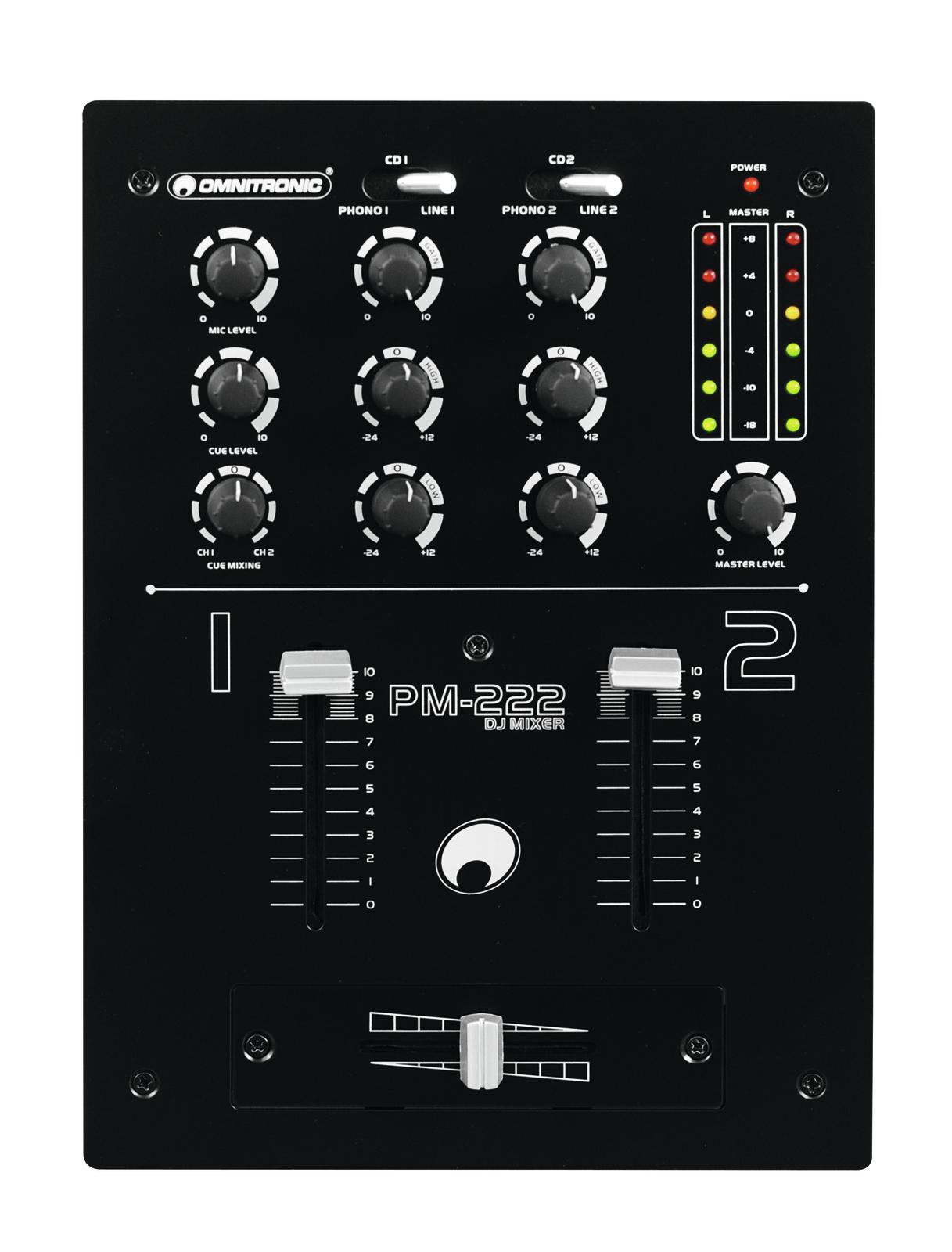 PM-222 2-Kanal-DJ-Mixer - Partymischpult