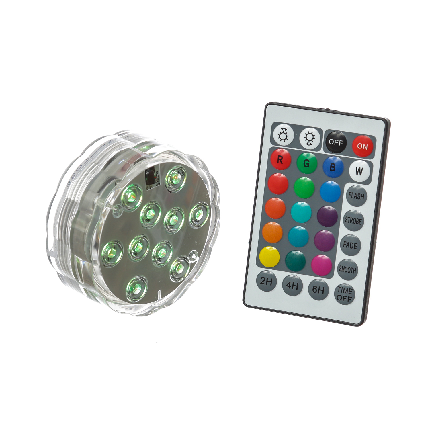 LED Unterwasserlicht RGB - Farbwechsler für Vasen, Schalen, Teich, Aquarium - Fernbedienung LED Unterwasserlicht RGB - Farbwechsler für Vasen, Schalen, Teich, Aquarium - Fernbedienung