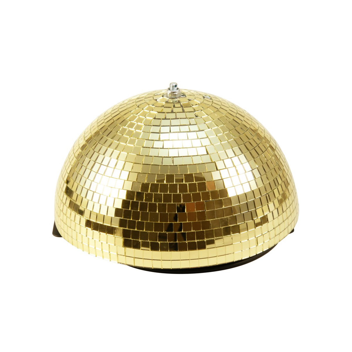 Spiegelkugel halb gold 30cm - für Deckenmontage - Diskokugel Echtglas - 10x10mm Spiegel - PROFI Spiegelkugel halb gold 30cm - für Deckenmontage - Diskokugel Echtglas - 10x10mm Spiegel - PROFI