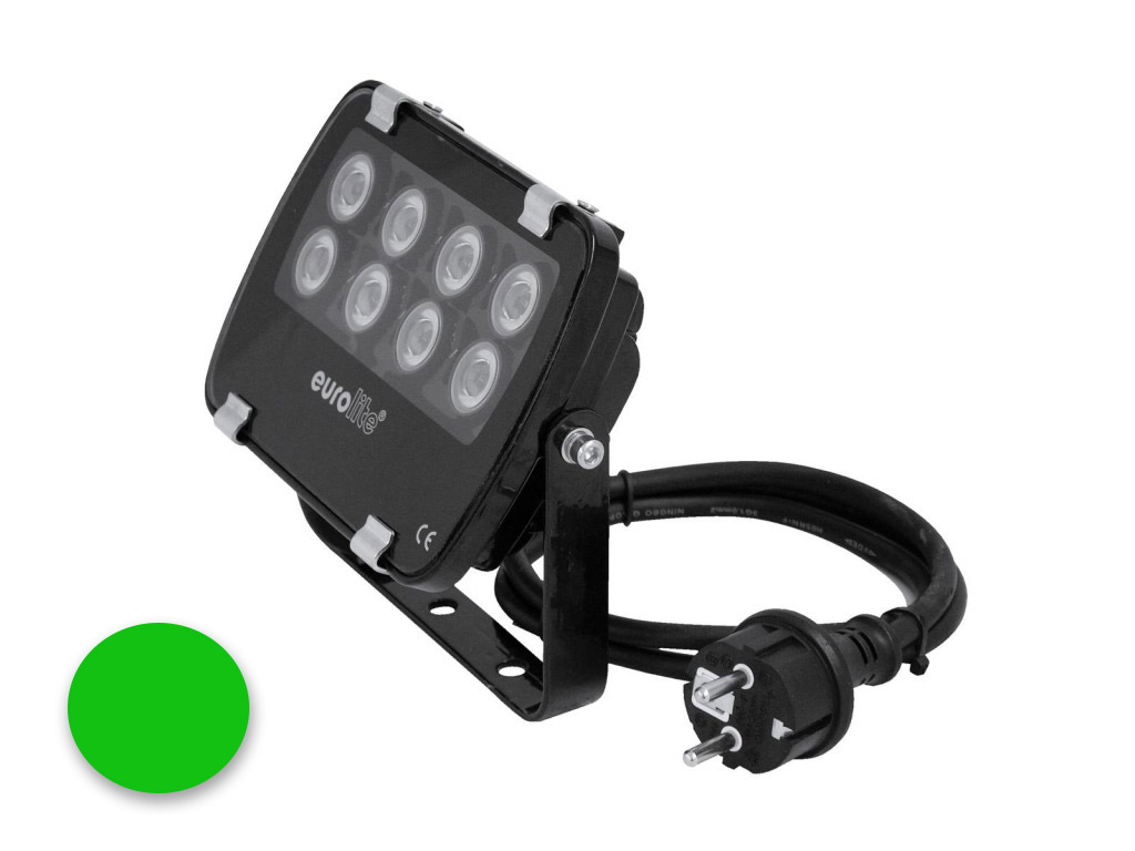 EUROLITE LED IP FL-8 | 30° | 8x1W | IP56 | grün - Fassandenstrahler - Flutlicht - Baumstrahler - Scheinwerfer EUROLITE LED IP FL-8 | 30° | 8x1W | IP56 | grün - Fassandenstrahler - Flutlicht - Baumstrahler - Scheinwerfer