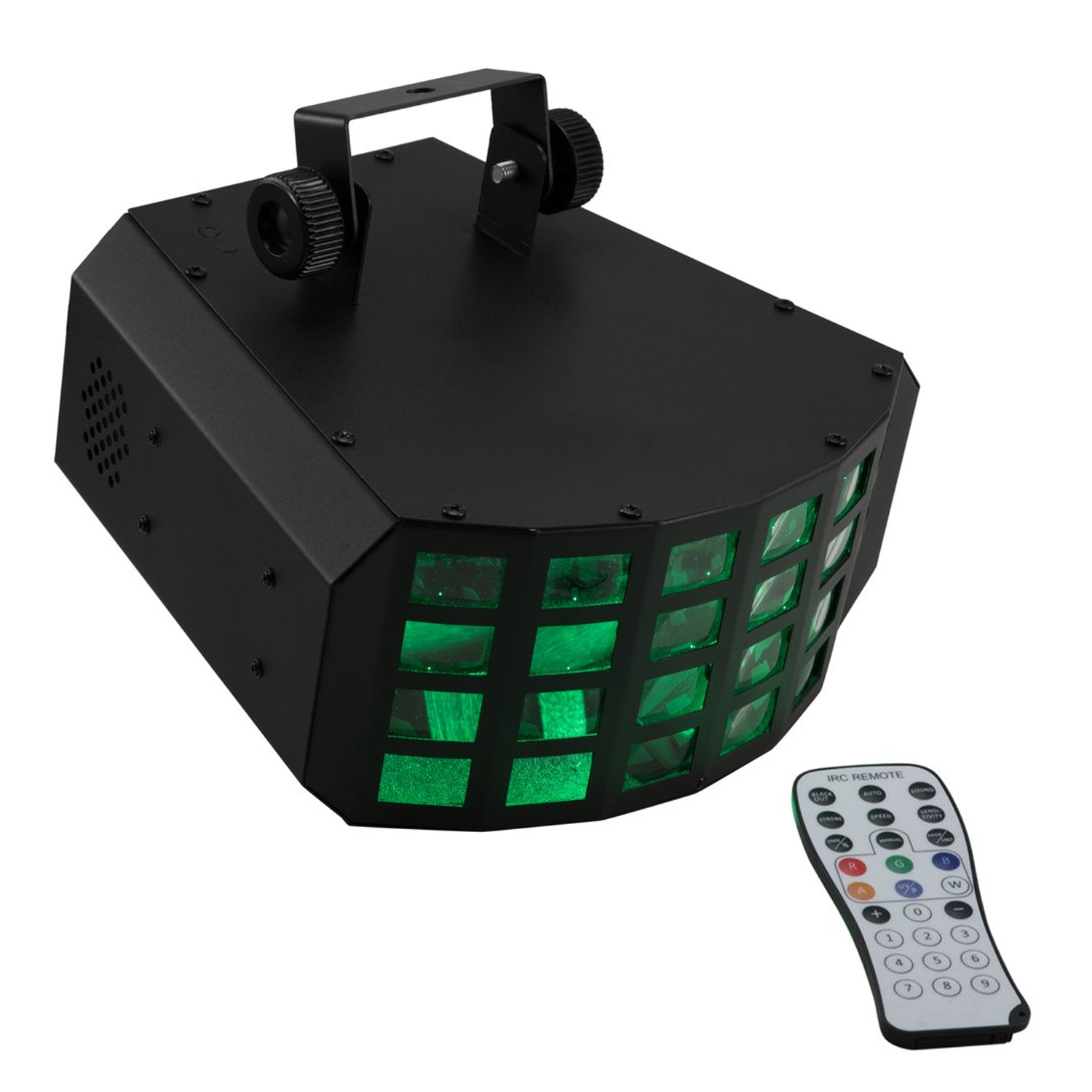 Power Derby - starker LED Lichteffekt - 8 Farben - IR - Fernbedienung