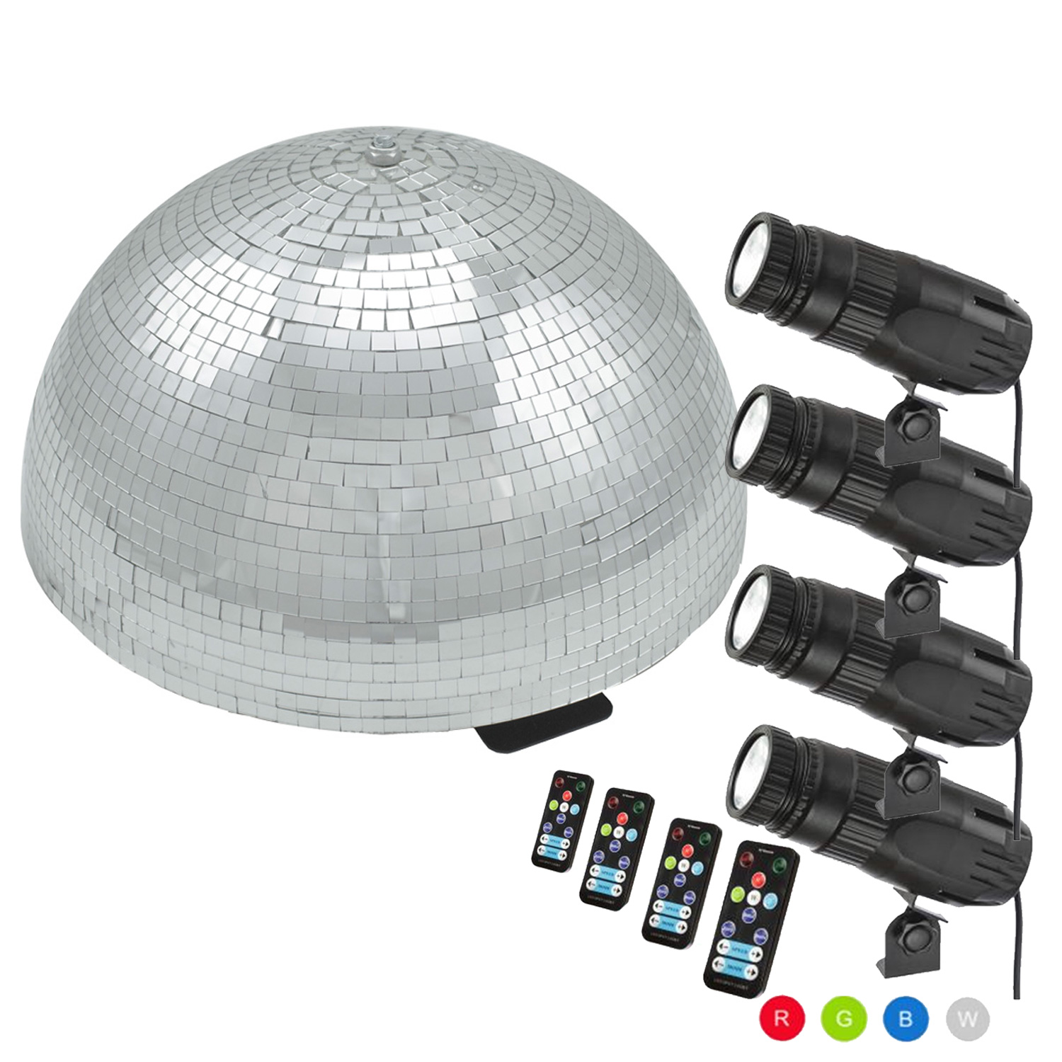 Spiegelkugel Komplettset - Discokugel, Motor, Pinspot, Montagematerial für Diskokugel - Mirrorball Set - Partyset Spiegelkugel Komplettset - Discokugel, Motor, Pinspot, Montagematerial für Diskokugel - Mirrorball Set - Partyset