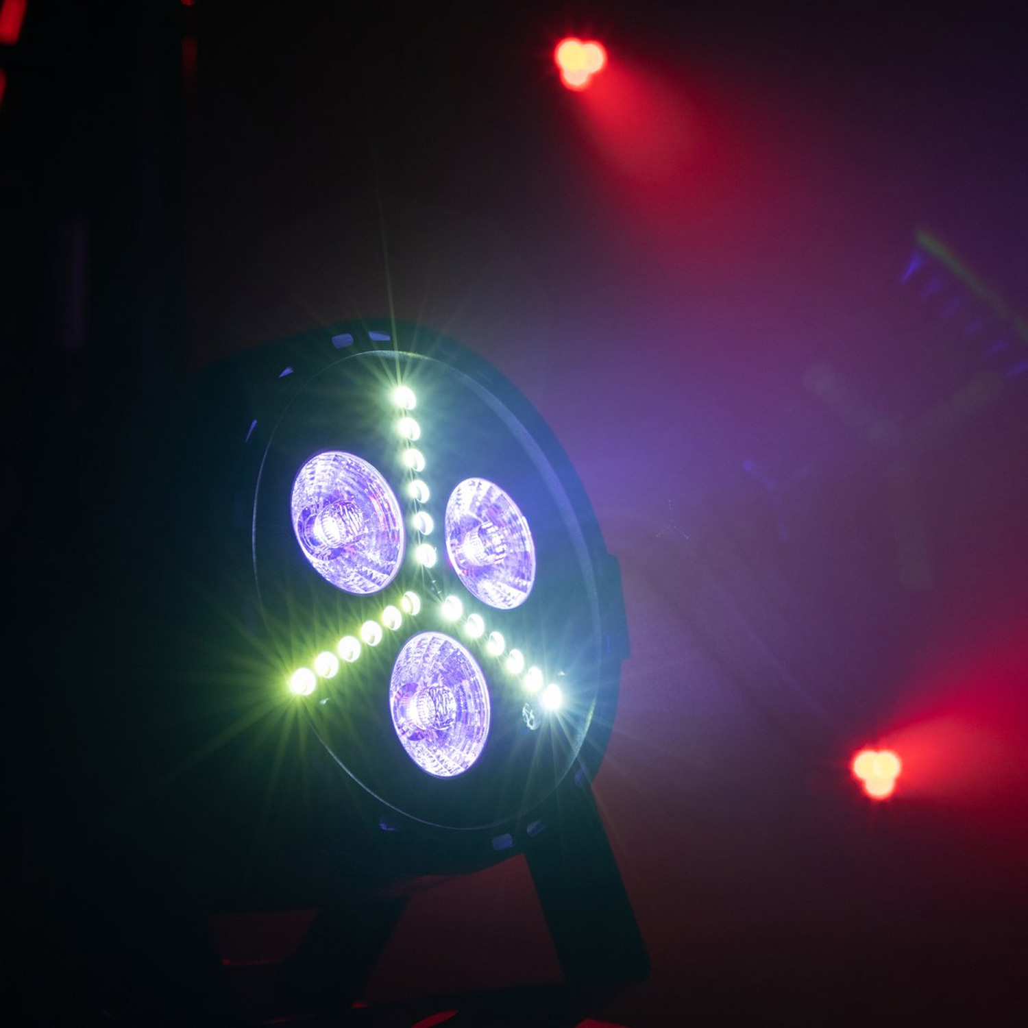 LED Party Multieffekt HYBRID - Farbiges Licht + Stroboskop LED Party Multieffekt HYBRID - Farbiges Licht + Stroboskop