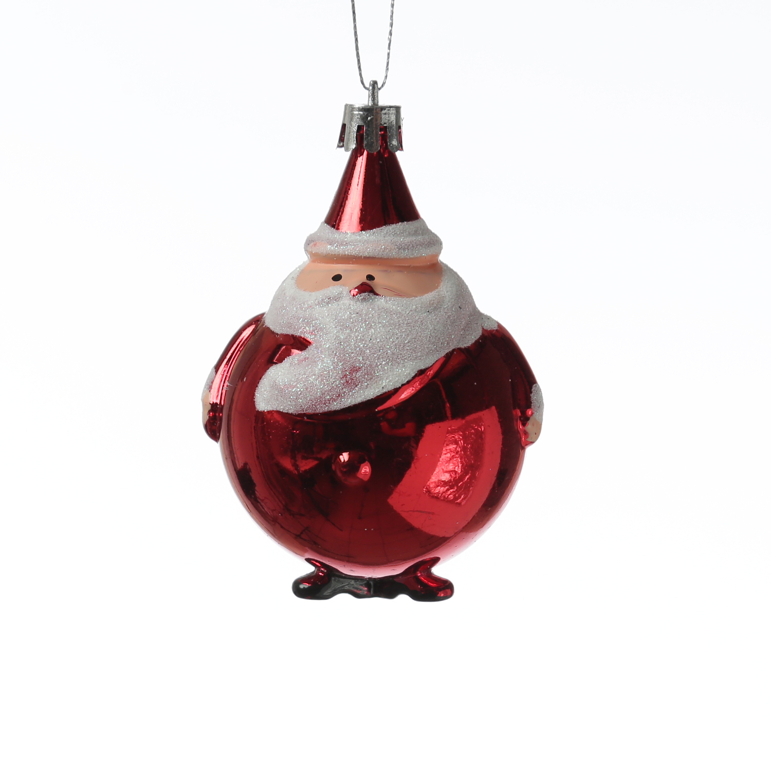 Weihnachtsbaumschmuck Weihnachtsmann - Christbaumschmuck - bruchfest - H: 9cm - glänzend