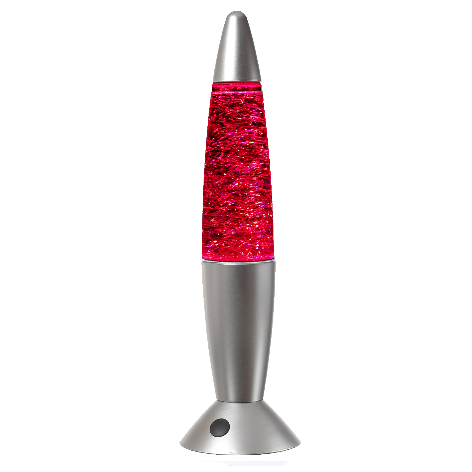 ROCKET LAMP - Lavampe - Glitzer RGB - Touchsensor - H: 36cm - wirbelnde Glitzerstückchen - silber ROCKET LAMP - Lavampe - Glitzer RGB - Touchsensor - H: 36cm - wirbelnde Glitzerstückchen - silber