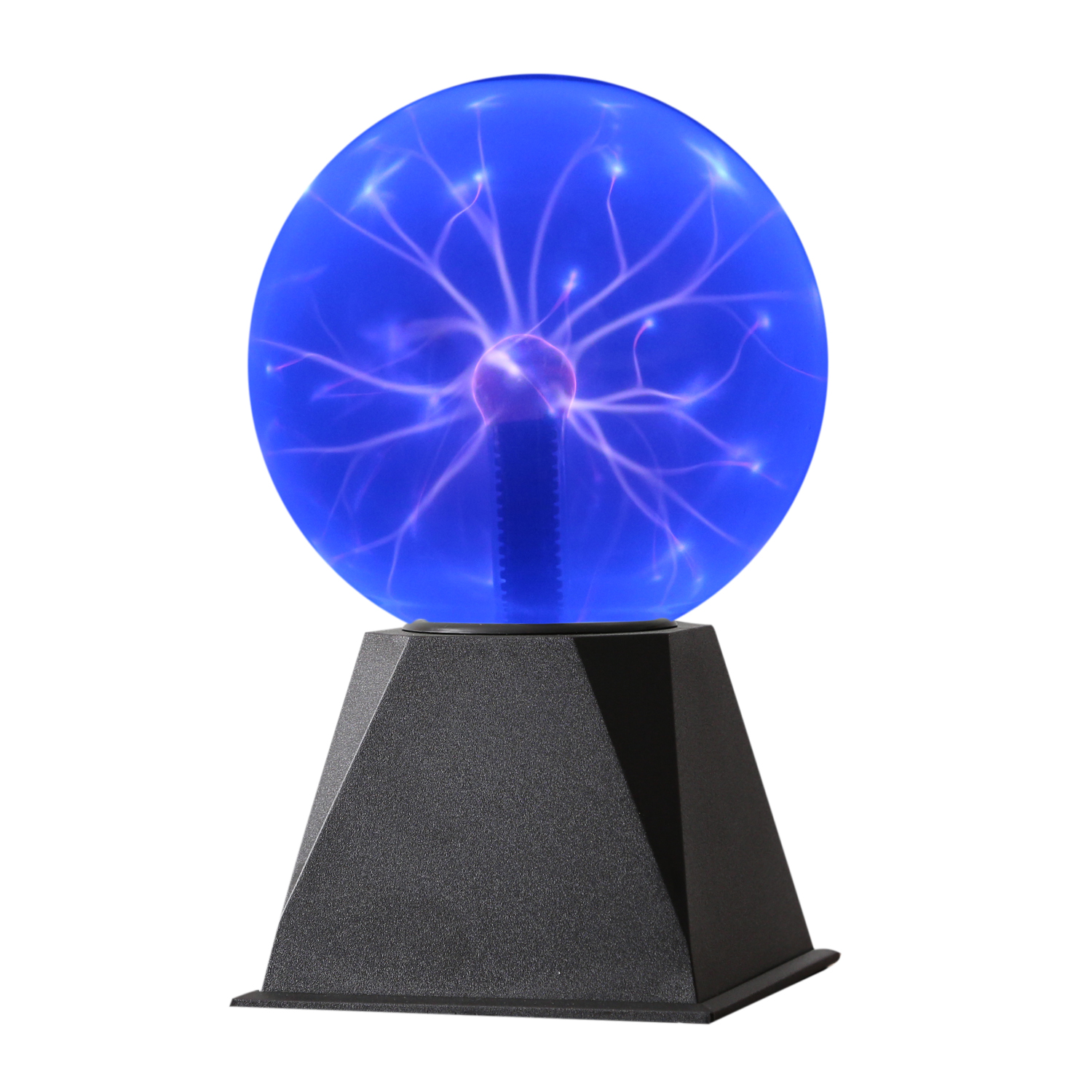 Plasmakugel – zuckend, blaue Blitz-Show – Automatikbetrieb oder Musiksteuerung - 15cm Kugel Plasmakugel – zuckend, blaue Blitz-Show – Automatikbetrieb oder Musiksteuerung - 15cm Kugel