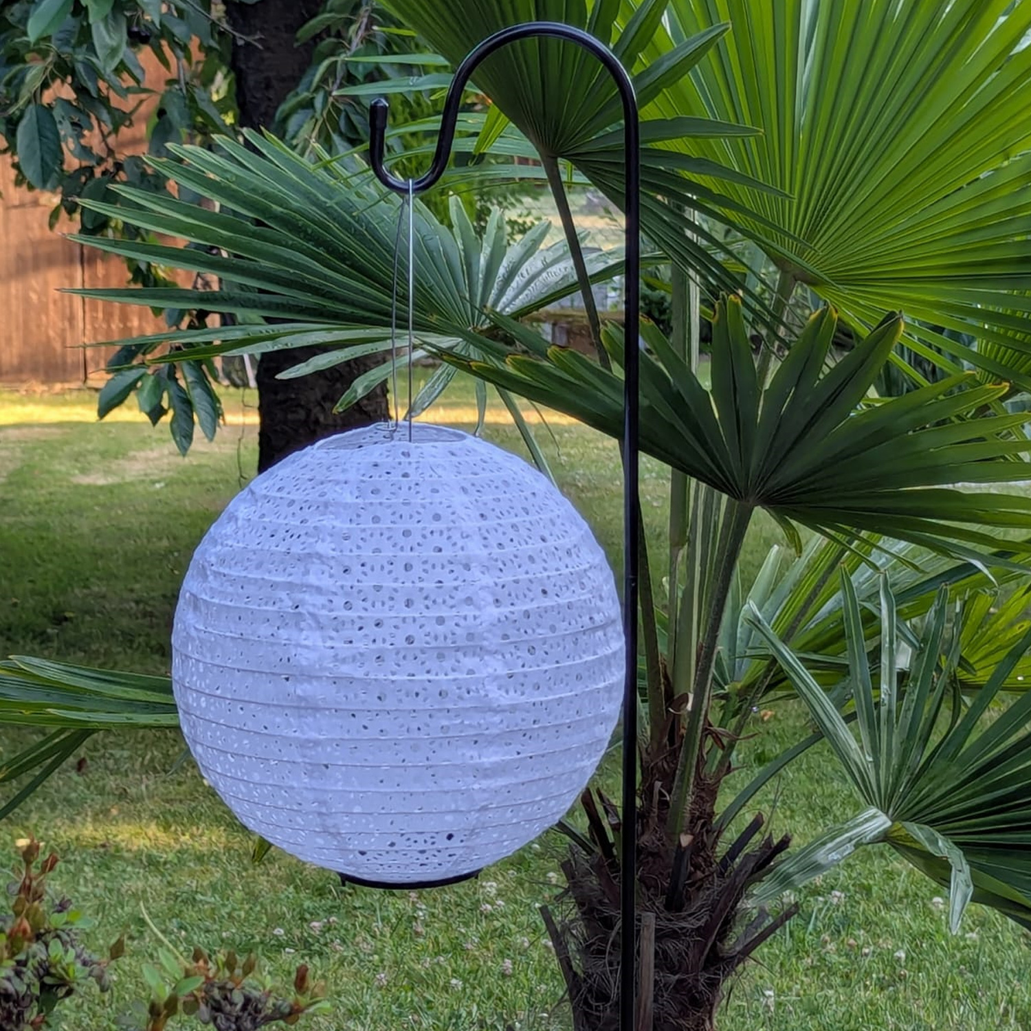 Gartenspieß für Laternen/Leuchten/Gartendeko - Gartenstecker - Schäferhaken - 60-120cm - 10er Set