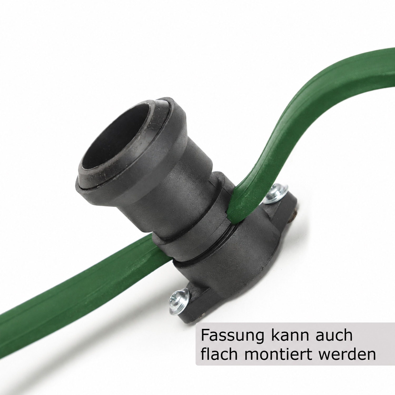 Illu-/Partylichterkette 20m - Außenlichterkette grün - 20x E27 Schraubfassung