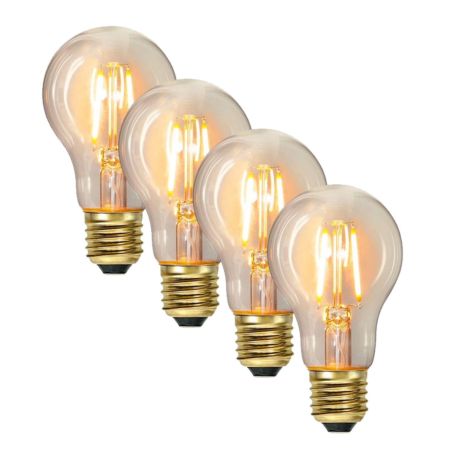 Illu-/Partylichterkette 10m - Außenlichterkette weiß - Made in Germany- 10 Edison LED Filamentlampen