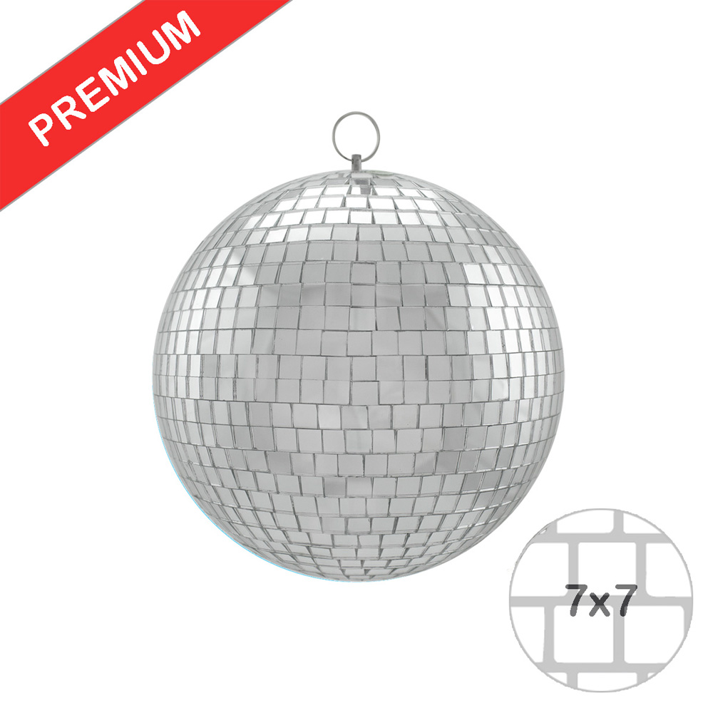 Spiegelkugel 20cm - silber - Safety - Diskokugel Echtglas - 7x7mm Spiegel PREMIUM Spiegelkugel 20cm - silber - Safety - Diskokugel Echtglas - 7x7mm Spiegel PREMIUM