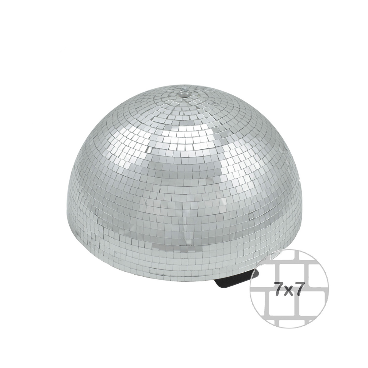 Spiegelkugel halb 40cm - für Deckenmontage - Diskokugel Echtglas - 7x7mm Spiegel - PREMIUM Spiegelkugel halb 40cm - für Deckenmontage - Diskokugel Echtglas - 7x7mm Spiegel - PREMIUM