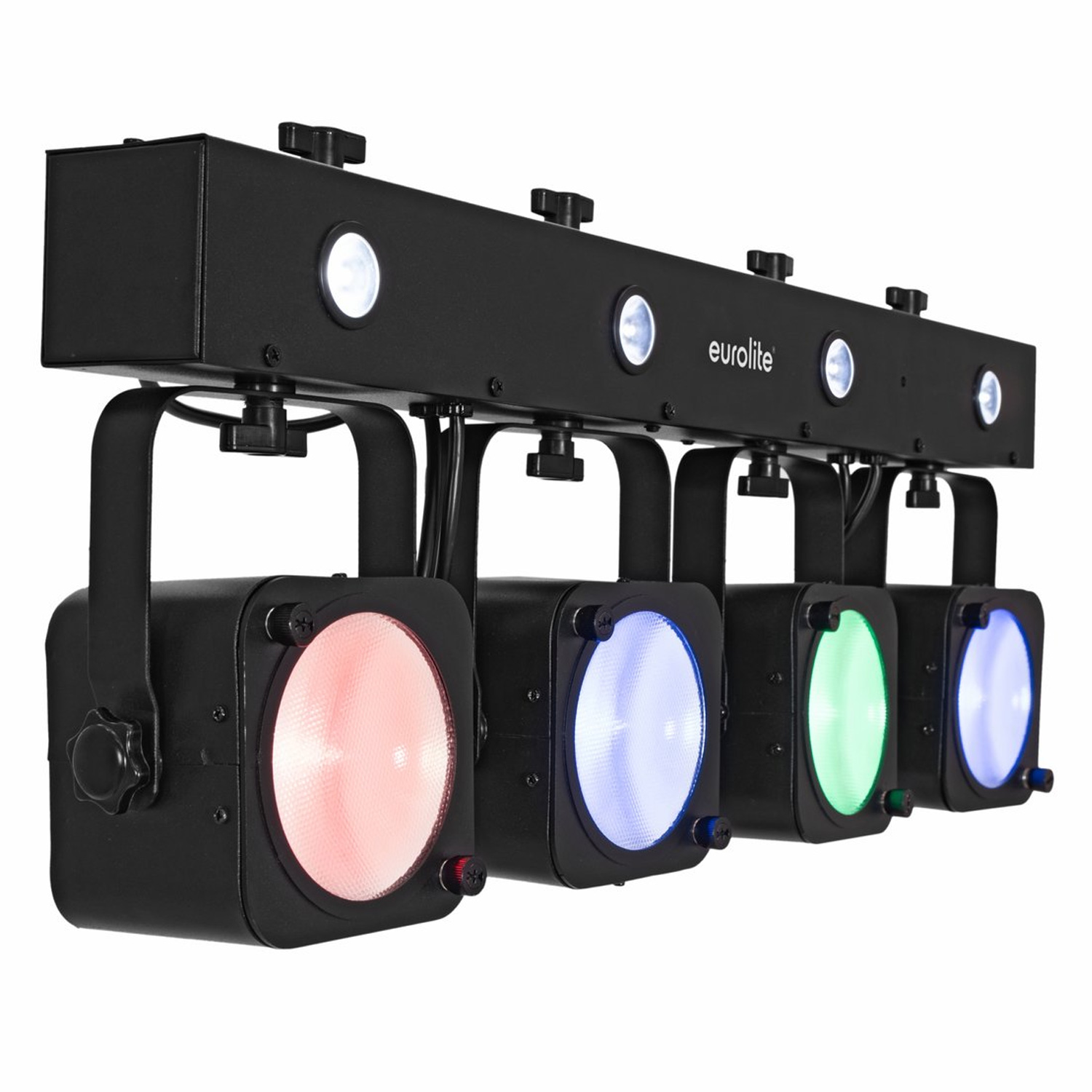 LED KLS-190 Kompakt-Lichtset - 4 Scheinwerfer + 4 Stroboskope LED KLS-190 Kompakt-Lichtset - 4 Scheinwerfer + 4 Stroboskope