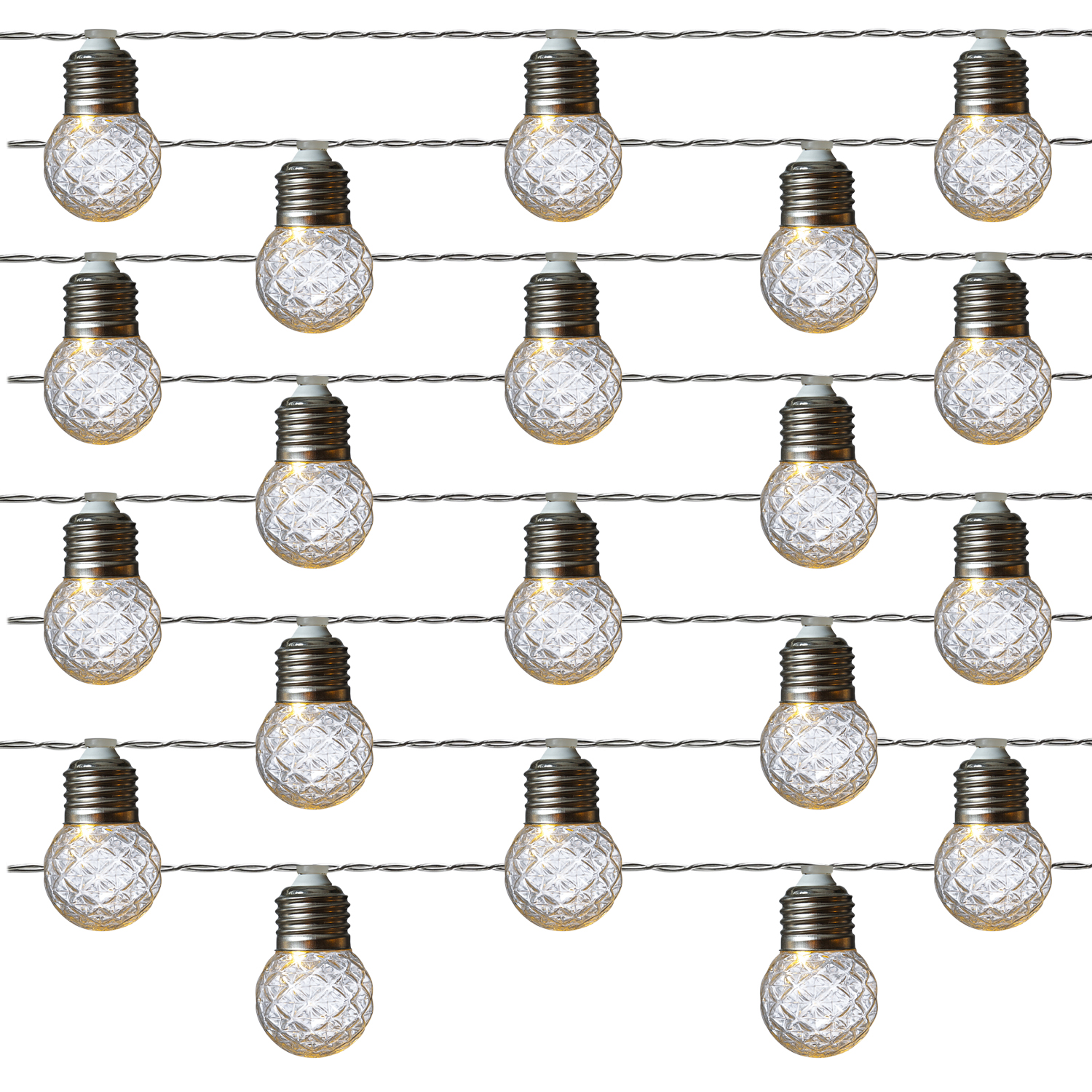 LED Solar Lichterkette Kristall Kugeln - 20 Kugeln - L: 3,8m - Blink-/Dauerlichten - Lichtsensor LED Solar Lichterkette Kristall Kugeln - 20 Kugeln - L: 3,8m - Blink-/Dauerlichten - Lichtsensor