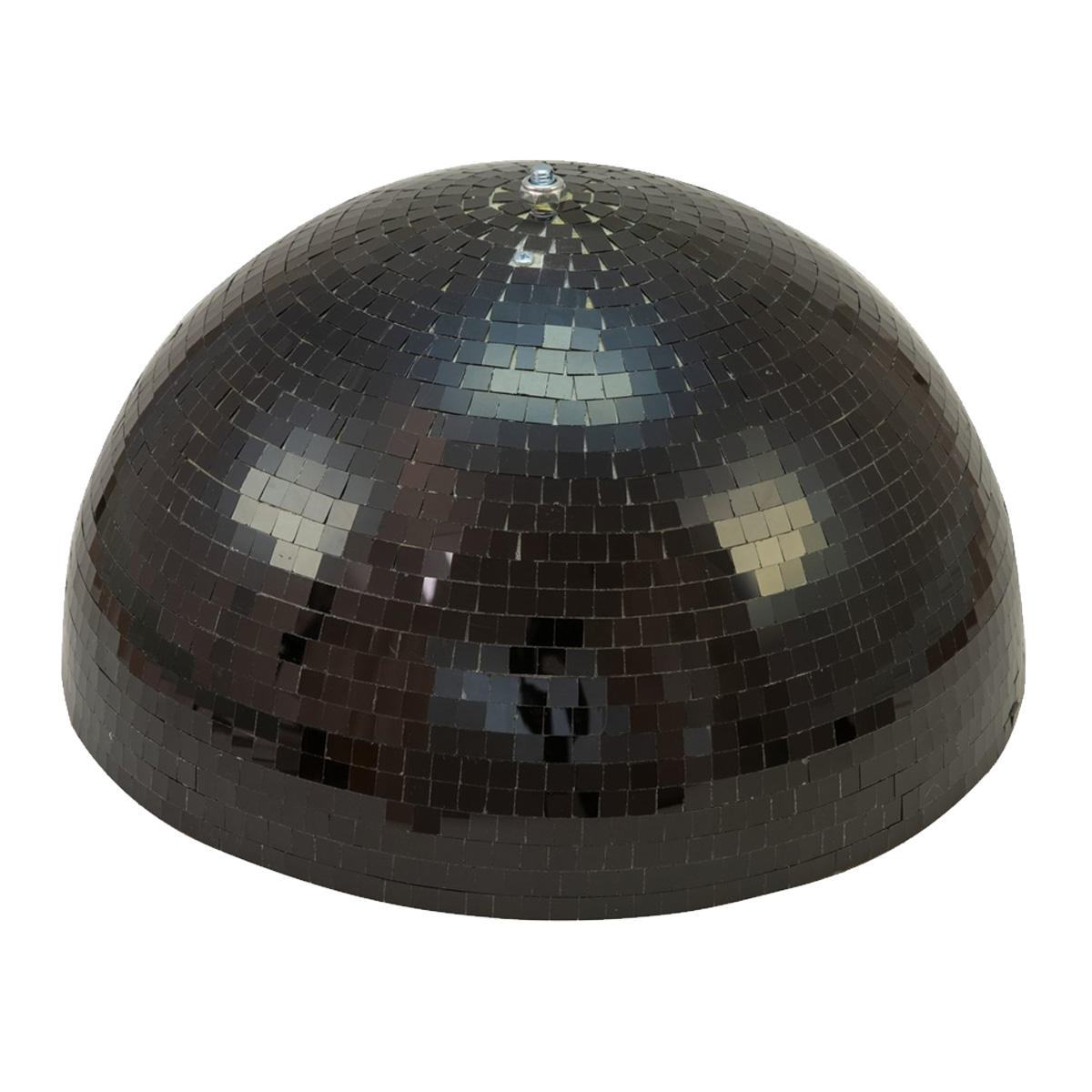 Spiegelkugel halb schwarz 50cm - für Deckenmontage - Diskokugel Echtglas - 10x10mm Spiegel - PROFI Spiegelkugel halb schwarz 50cm - für Deckenmontage - Diskokugel Echtglas - 10x10mm Spiegel - PROFI