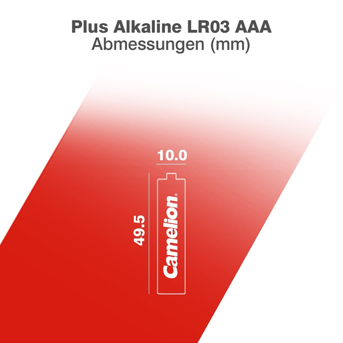 Batterie Mignon AAA LR3 1,5V PLUS Alkaline - Leistung auf Dauer - 10 Stück