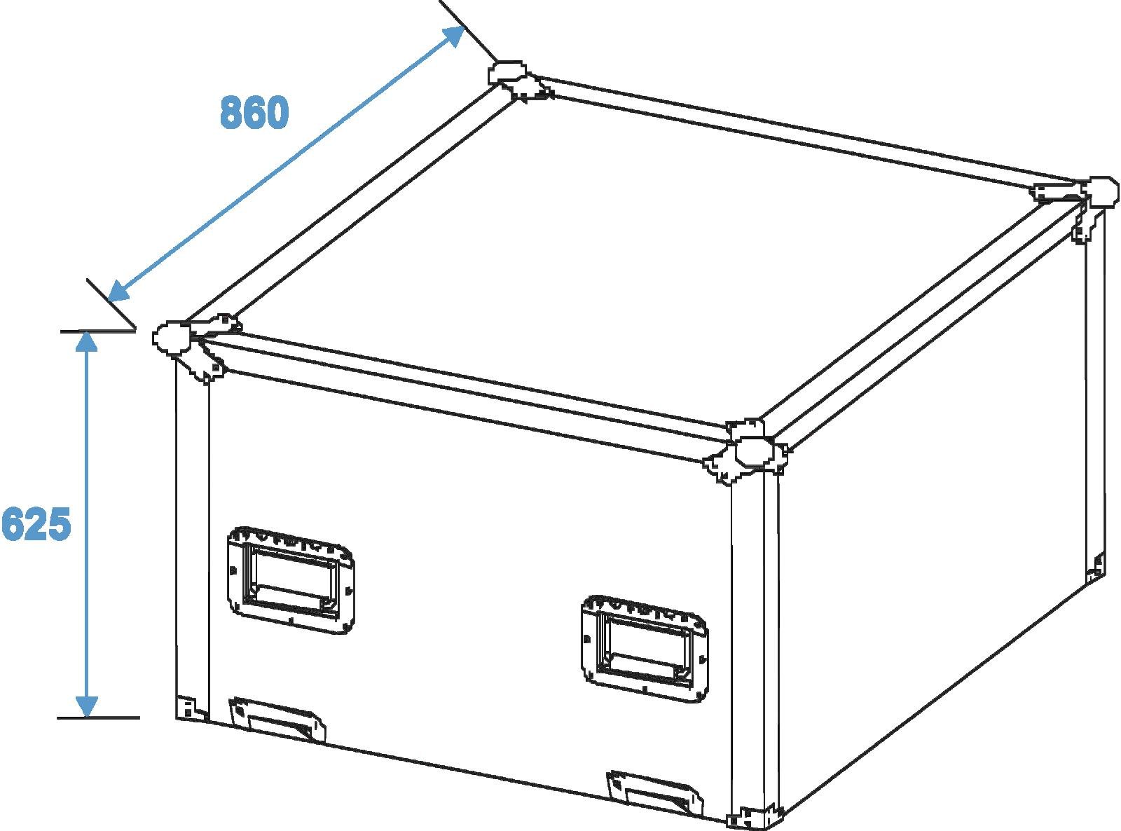 Flightcase Transportcase für 75cm Spiegelkugeln - Roadcase - Transportkiste für Discokugeln Flightcase Transportcase für 75cm Spiegelkugeln - Roadcase - Transportkiste für Discokugeln