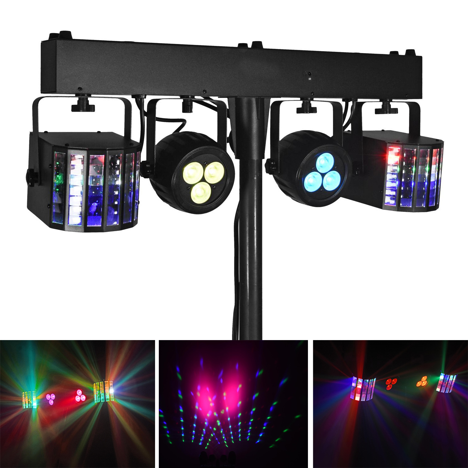 Partylicht Komplettset - Licht Discokugel Effekte Nebel - Partyraum Effektlicht