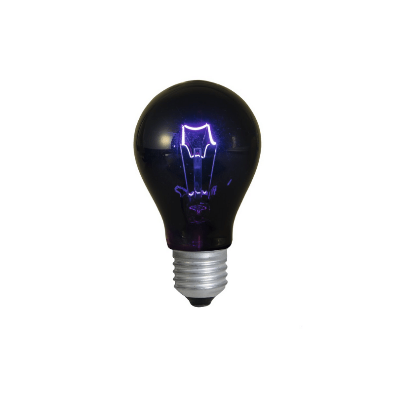 Schwarzlichtlampe A19 - Glühlampe - UV-Lampe - E27 - 75W