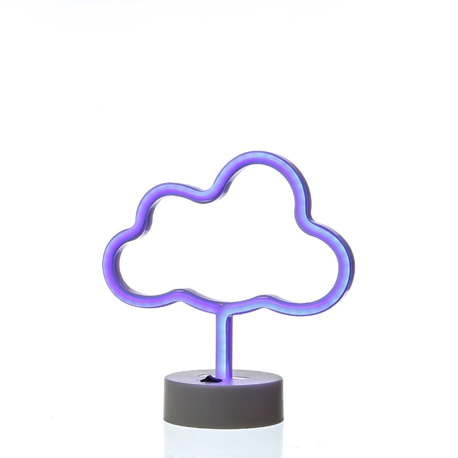 LED NEON Figur WOLKE 7 - Neon Schild - H: 23cm - Batterie oder USB Betrieb - stehend - blau LED NEON Figur WOLKE 7 - Neon Schild - H: 23cm - Batterie oder USB Betrieb - stehend - blau
