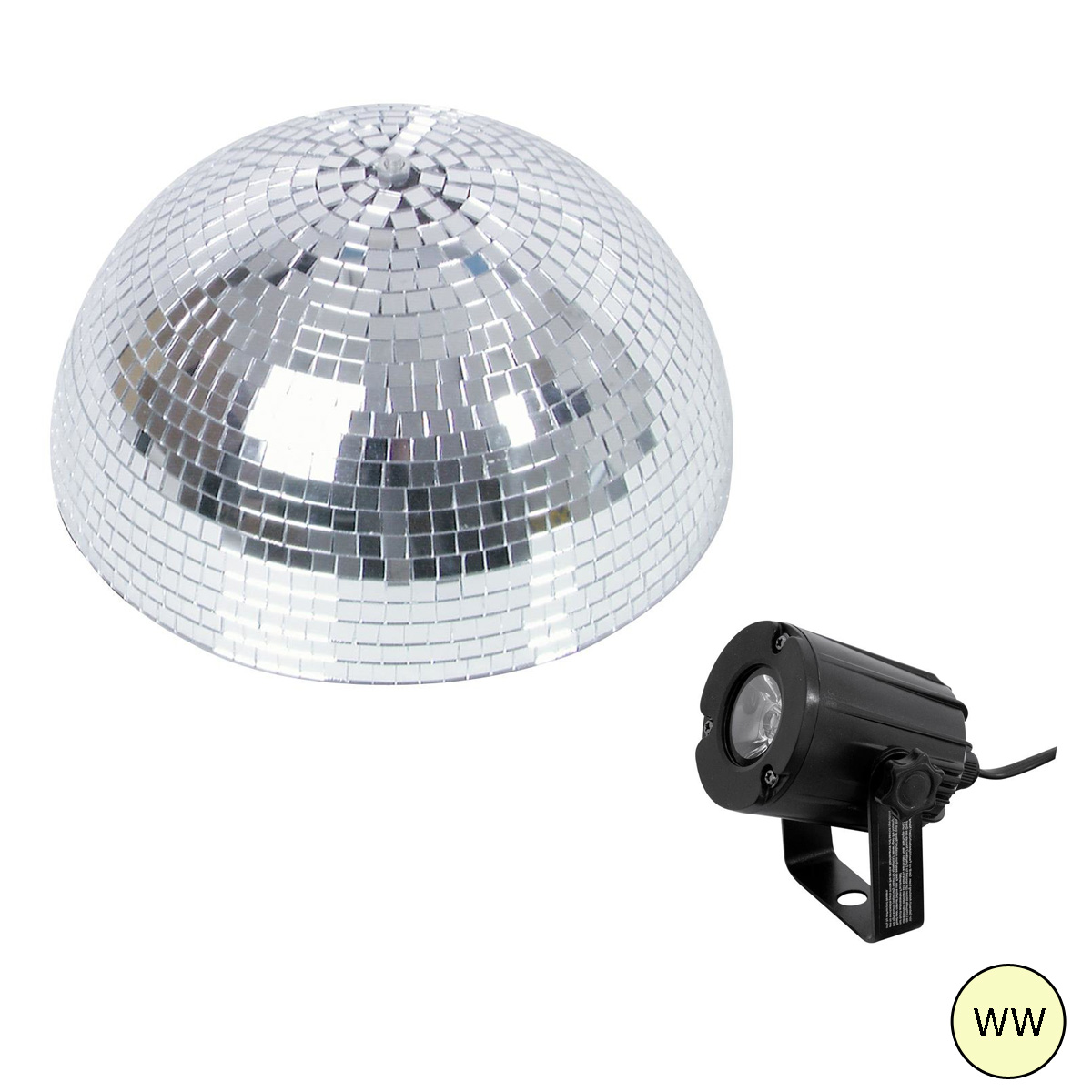 Spiegelkugel Komplettset - Discokugel, Motor, Pinspot, Montagematerial für Diskokugel - Mirrorball Set - Partyset Spiegelkugel Komplettset - Discokugel, Motor, Pinspot, Montagematerial für Diskokugel - Mirrorball Set - Partyset