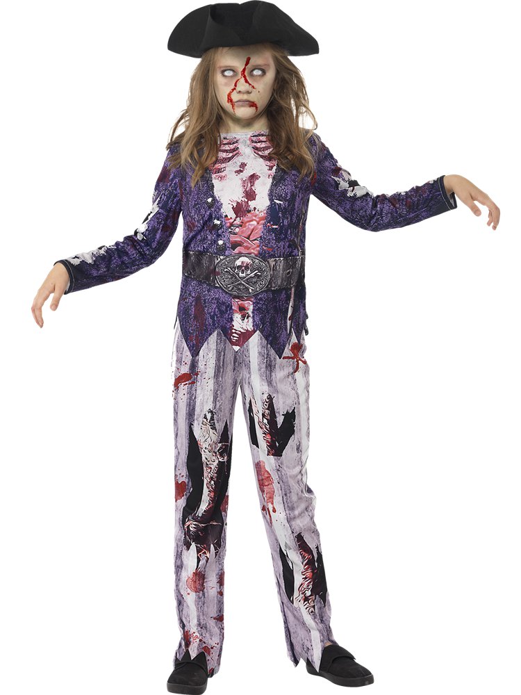 Halloween Piraten-Zombie Kostüm für Kids (4-6 Jahre) - Hose, Top, Piratenhut - elastisch Halloween Piraten-Zombie Kostüm für Kids (4-6 Jahre) - Hose, Top, Piratenhut - elastisch