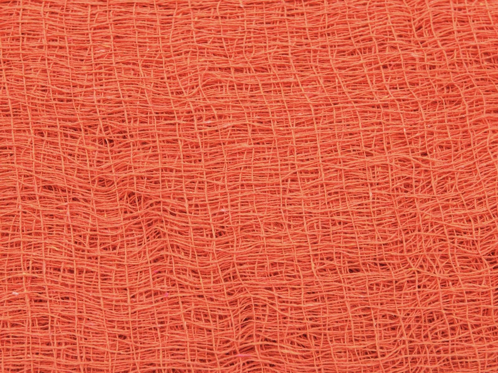 Dekogewebe, grobmaschig, orange, 76x500cm - Ideale Grunddeko - Baumwolle
