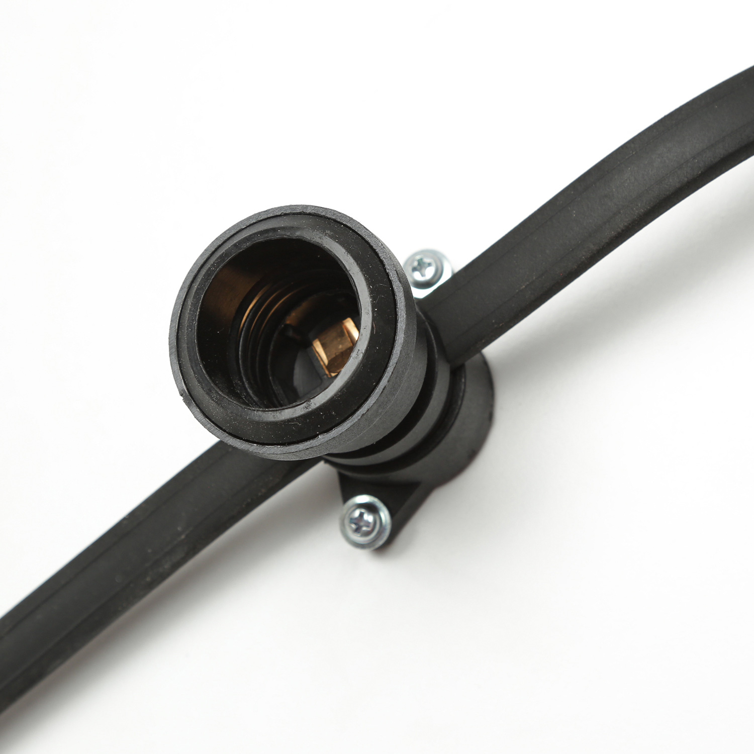 Illu-/Partylichterkette BLACKY 40m - Außenlichterkette schwarz - 40x E27 Schraubfassung