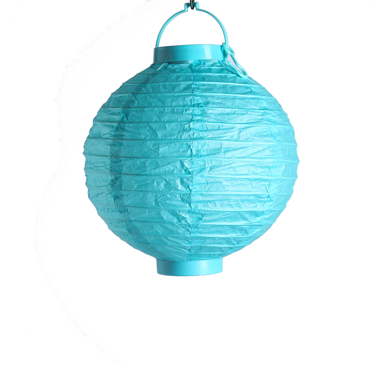 LED Lampion FESTIVAL - kaltweiße LED - D: 20cm - Montagehaken - türkis LED Lampion FESTIVAL - kaltweiße LED - D: 20cm - Montagehaken - türkis