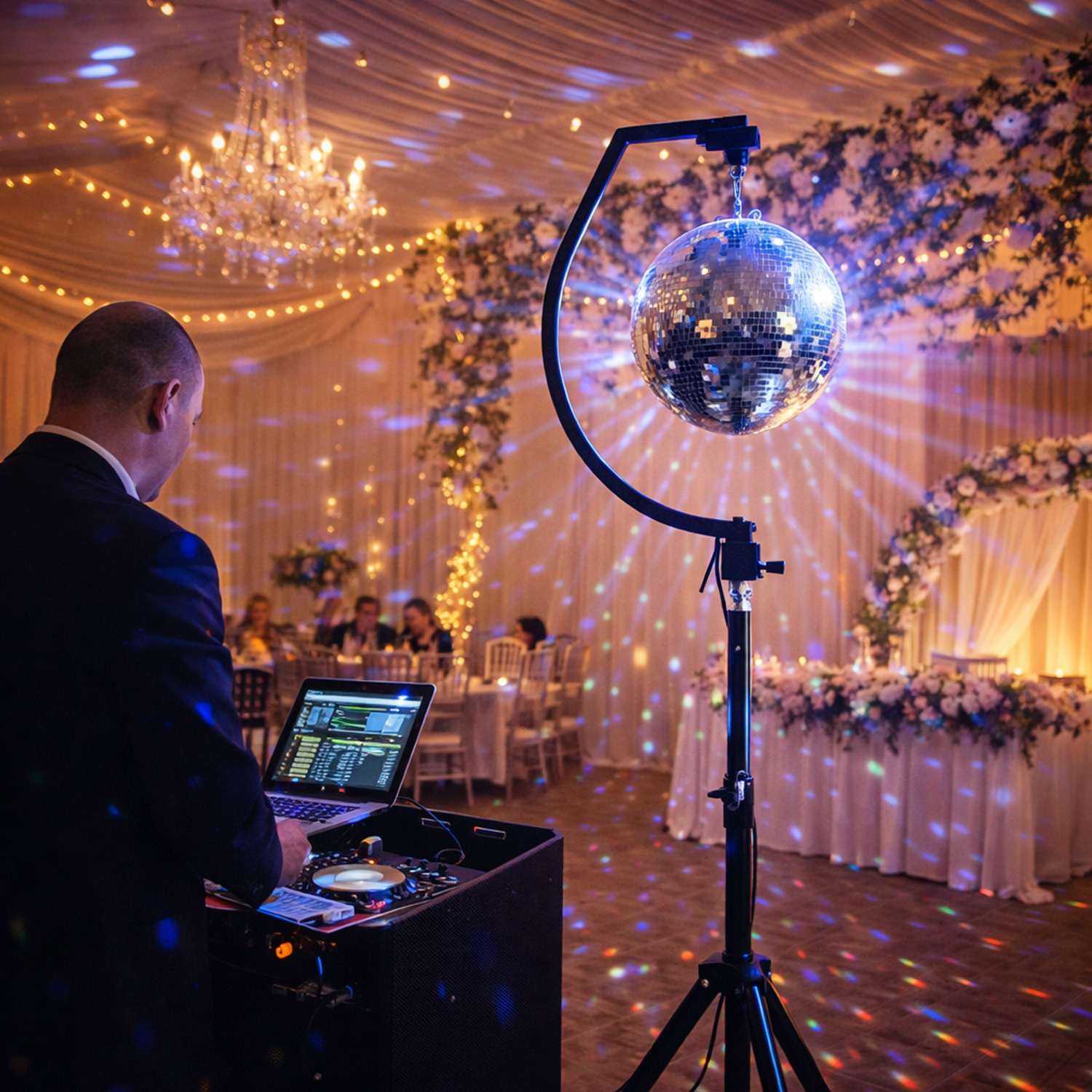 Partylicht Komplettset - Licht Discokugel Effekte Nebel - Partyraum Effektlicht