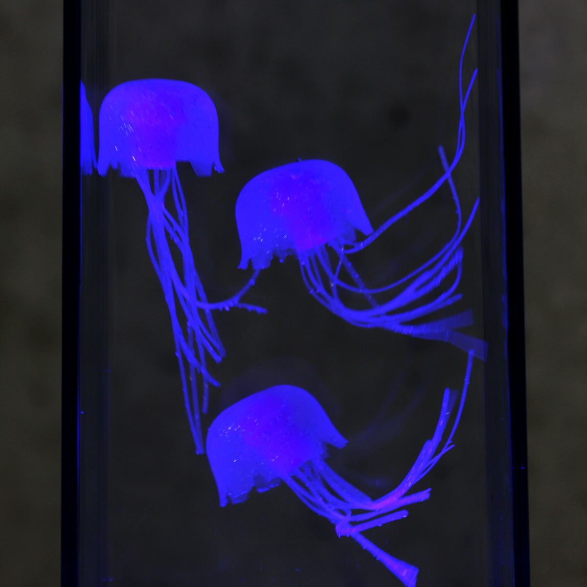 Jellyfish Lampe BLUE - Dekoleuchte - USB + Batteriebetrieb (3 x schwimmende Quallen) - blau