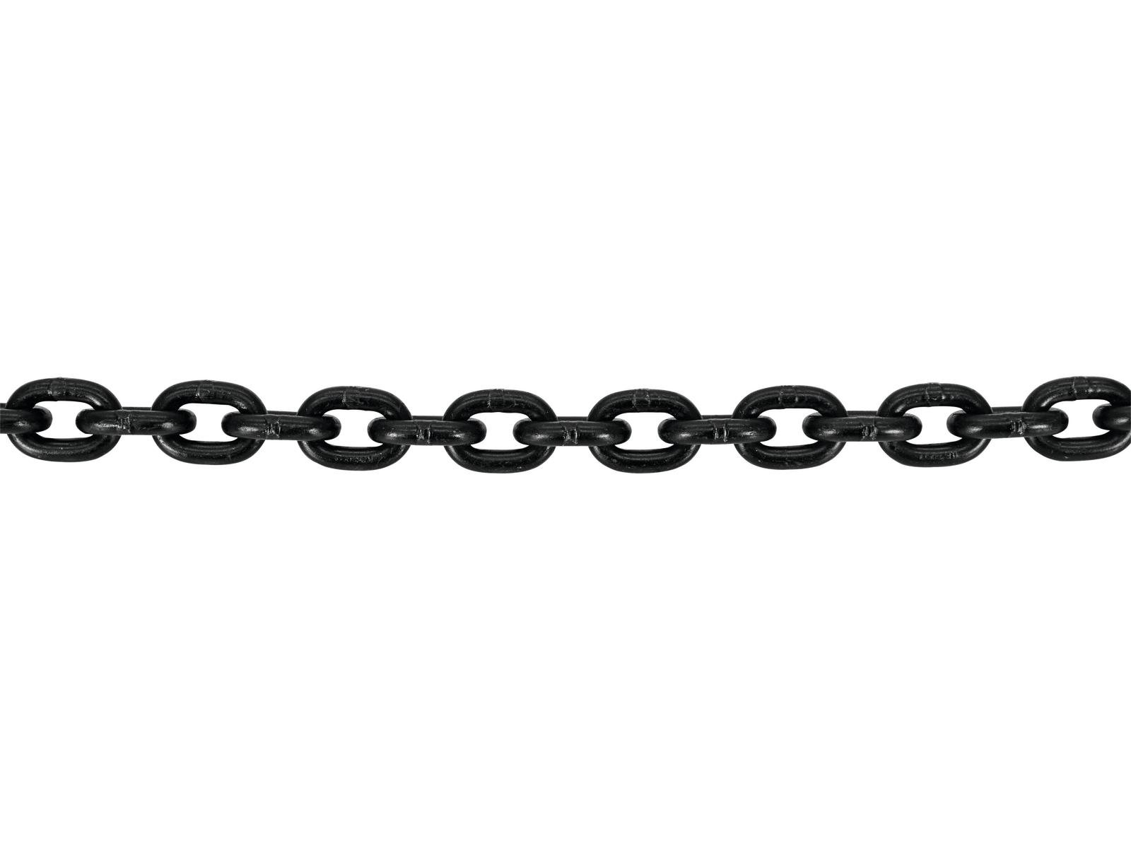 Rundstahlkette - 6mm - GK8 - 1,00m - Schwarz Rundstahlkette - 6mm - GK8 - 1,00m - Schwarz