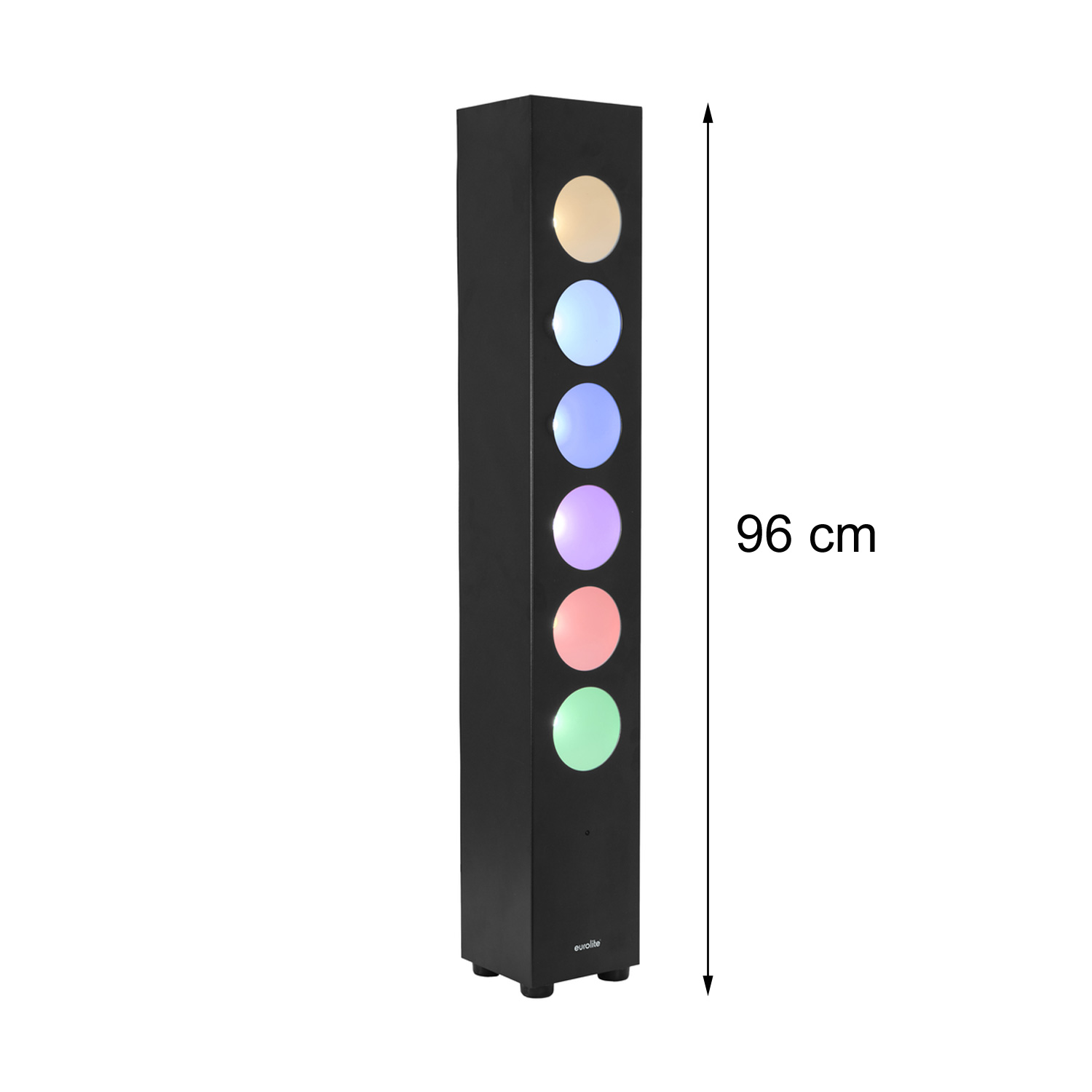 LED Lichtsäule Lichtorgel - high Power 6x 30W COB - DMX - inkl. Fernbedienung - Partyraumbeleuchtung