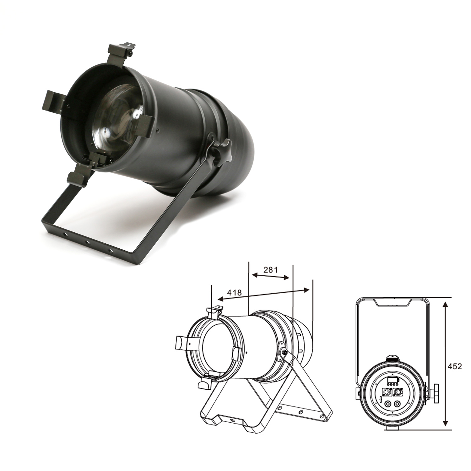 SPICELITE COB PAR Stage PAR C100 3000K LED Bühnenscheinwerfer SPICELITE COB PAR Stage PAR C100 3000K LED Bühnenscheinwerfer