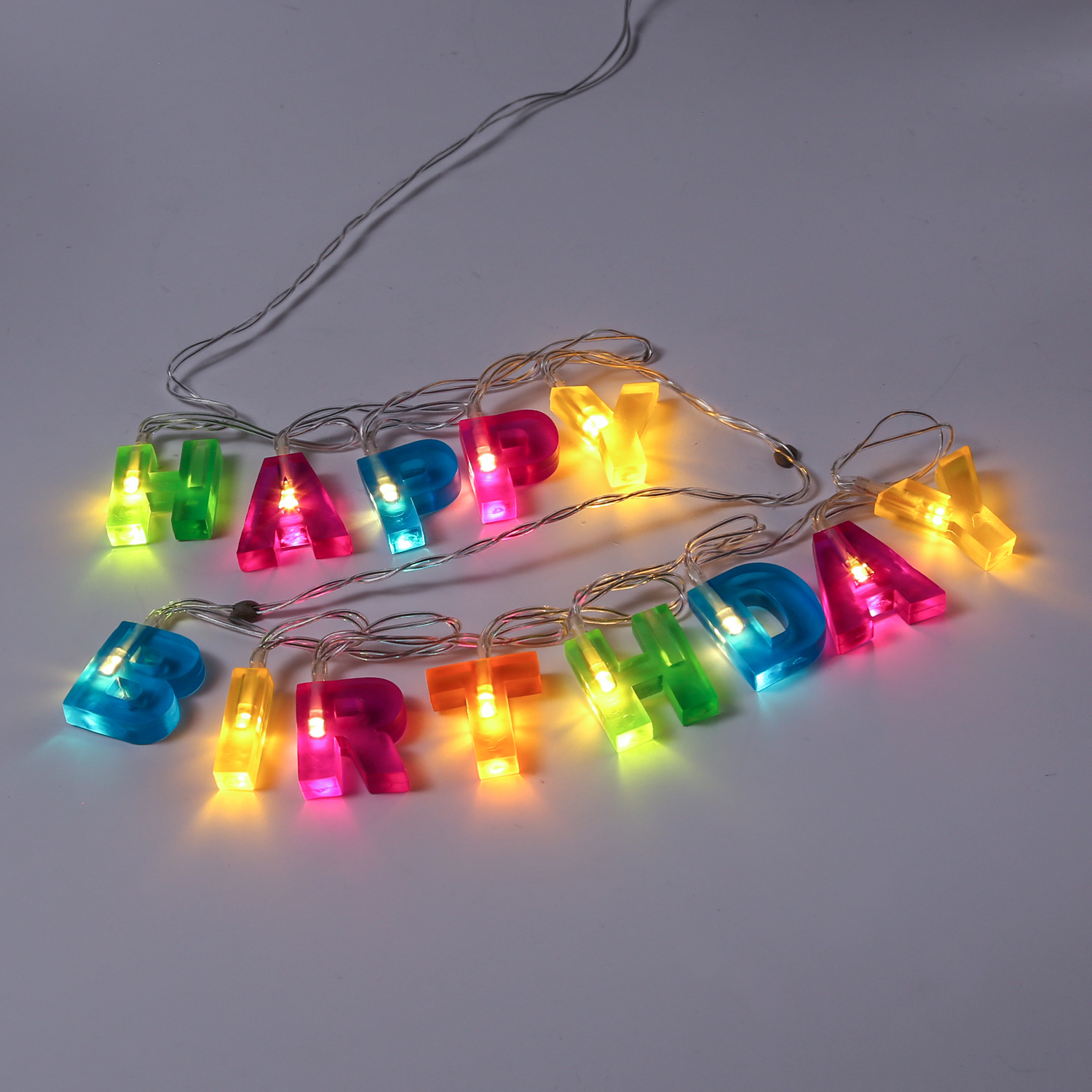 LED Lichterkette HAPPY BIRTHDAY - 13 warmweiße LED - L: 1,10m - Batteriebetrieb - bunt LED Lichterkette HAPPY BIRTHDAY - 13 warmweiße LED - L: 1,10m - Batteriebetrieb - bunt
