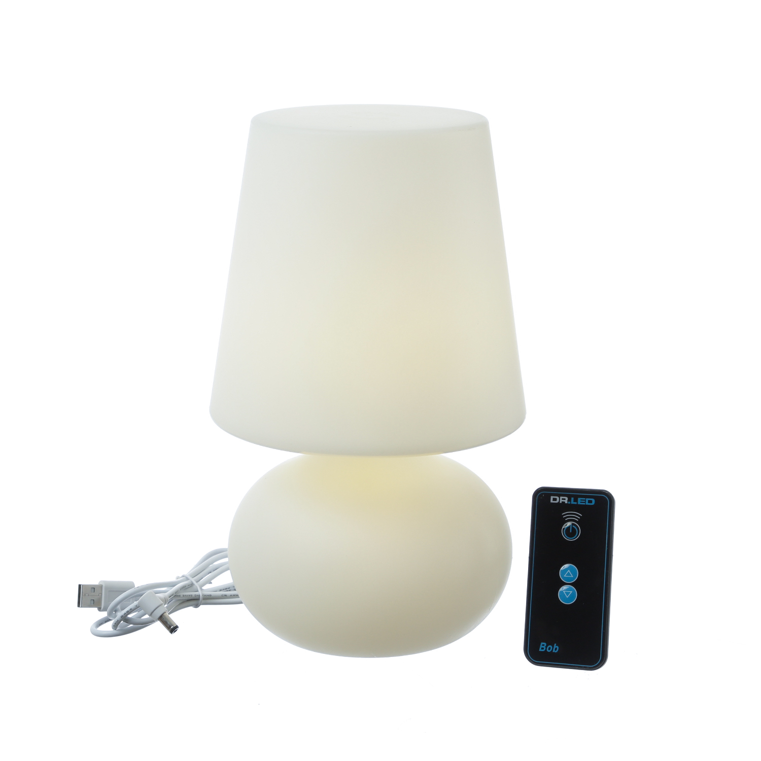LED Garten Tischlampe - Schirmlampe - wetterfest - dimmbar - mit Fernbedienung - aufladbar - H: 26cm LED Garten Tischlampe - Schirmlampe - wetterfest - dimmbar - mit Fernbedienung - aufladbar - H: 26cm