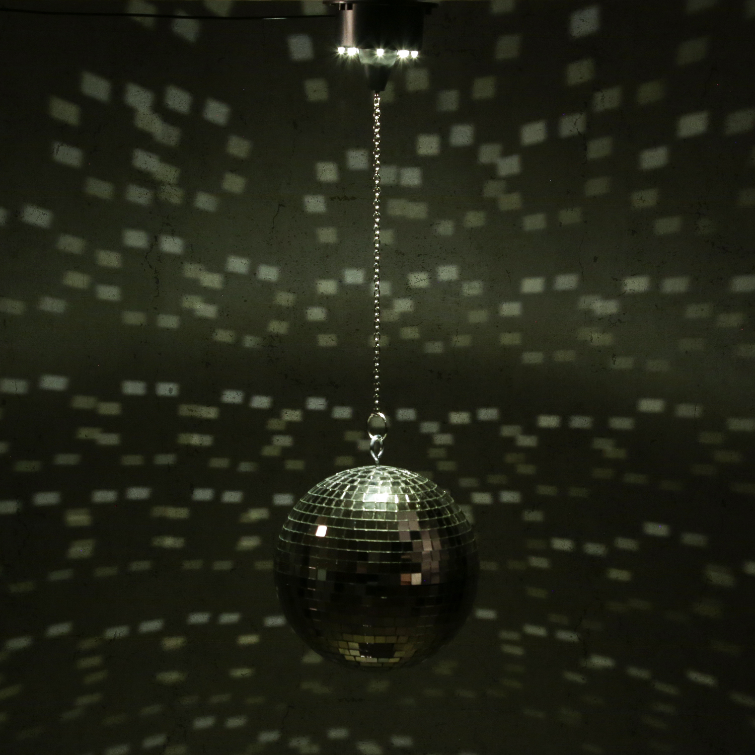 Spiegelkugel Motor mit warmweißen LED bis 20cm Discokugel-  MBM-203WW - Drehmotor Spiegelkugel Motor mit warmweißen LED bis 20cm Discokugel-  MBM-203WW - Drehmotor