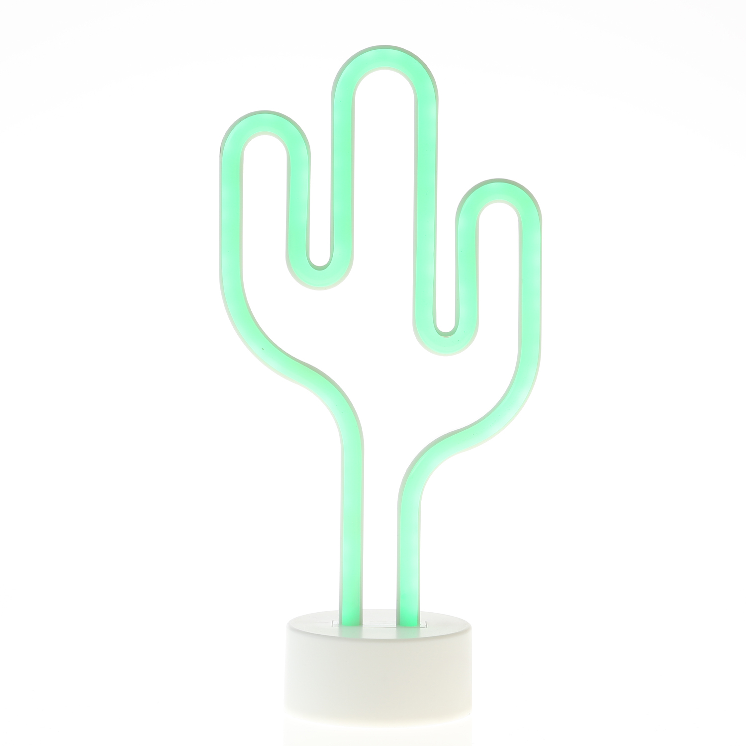 LED NEON Figur Kaktus - Dekoleuchte - H: 30cm - Batterie oder USB Betrieb - stehend - grün LED NEON Figur Kaktus - Dekoleuchte - H: 30cm - Batterie oder USB Betrieb - stehend - grün