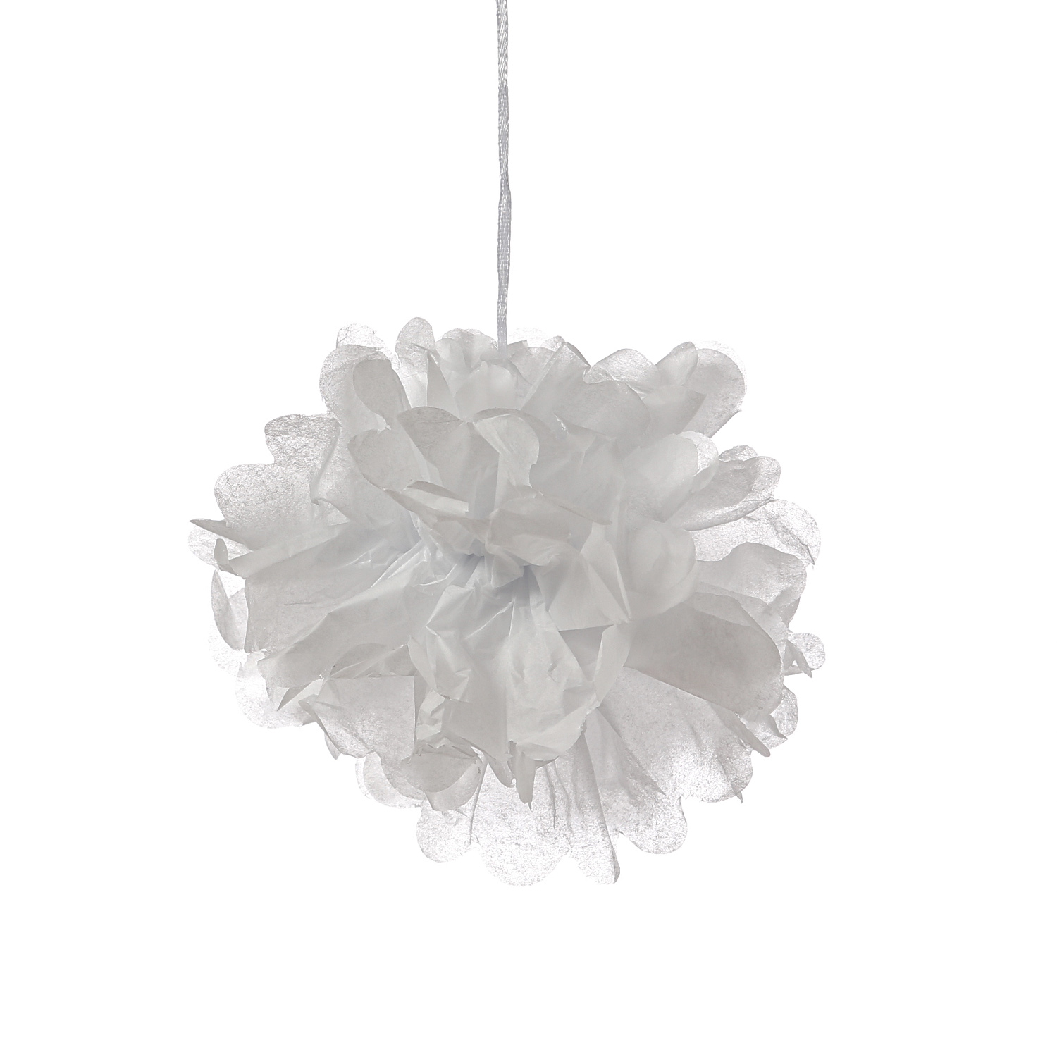 Partyset Papierdekoration 12 Teilig - grau/weiß/rosa Lampion, Pompon