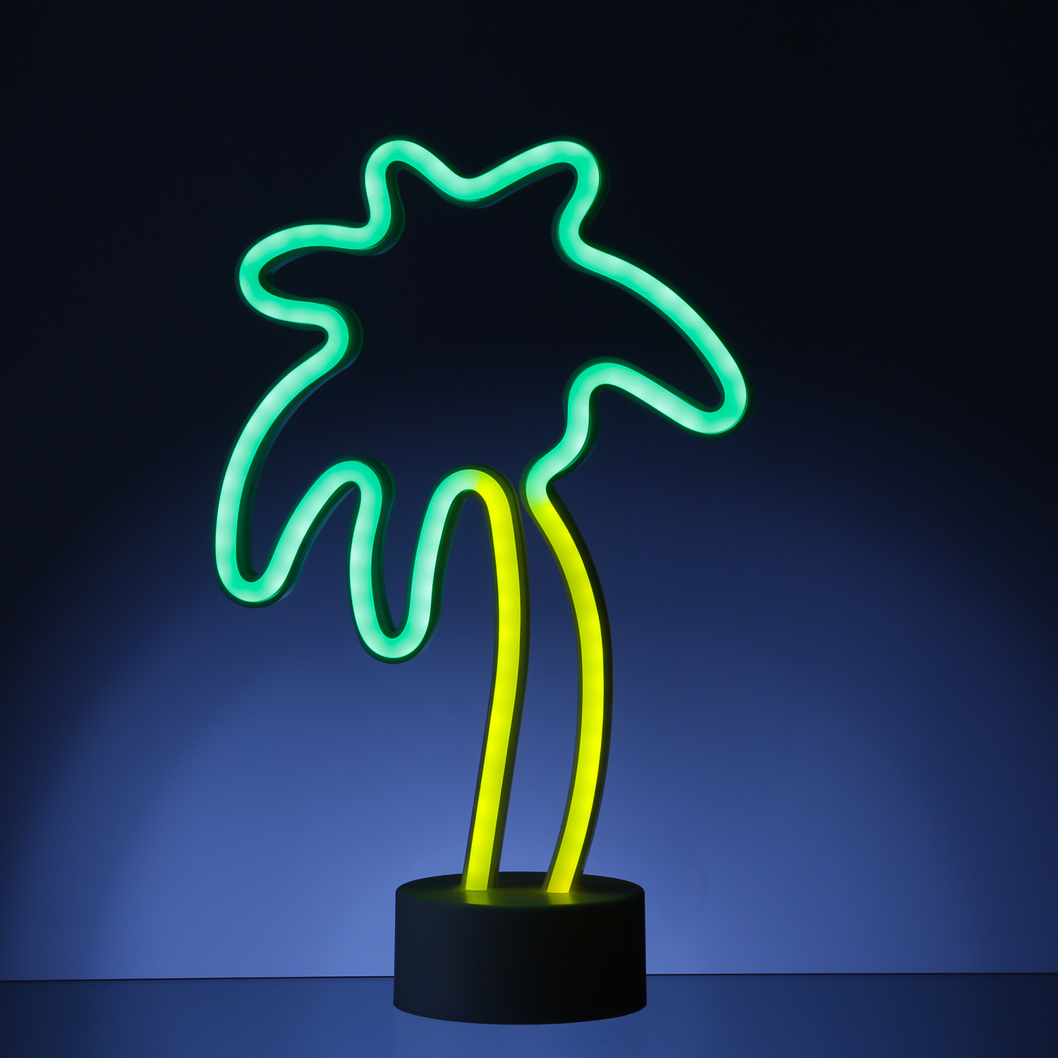 LED NEON Figur Palme - Neonlicht - H: 30cm - Batterie oder USB Betrieb - stehend