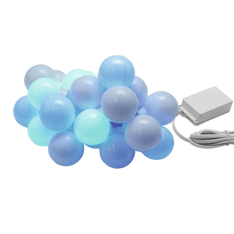 LED Party Balls Lichterkette - 20 Kugeln - 8 Programme - 4 Farbig - 6,90m LED Party Balls Lichterkette - 20 Kugeln - 8 Programme - 4 Farbig - 6,90m