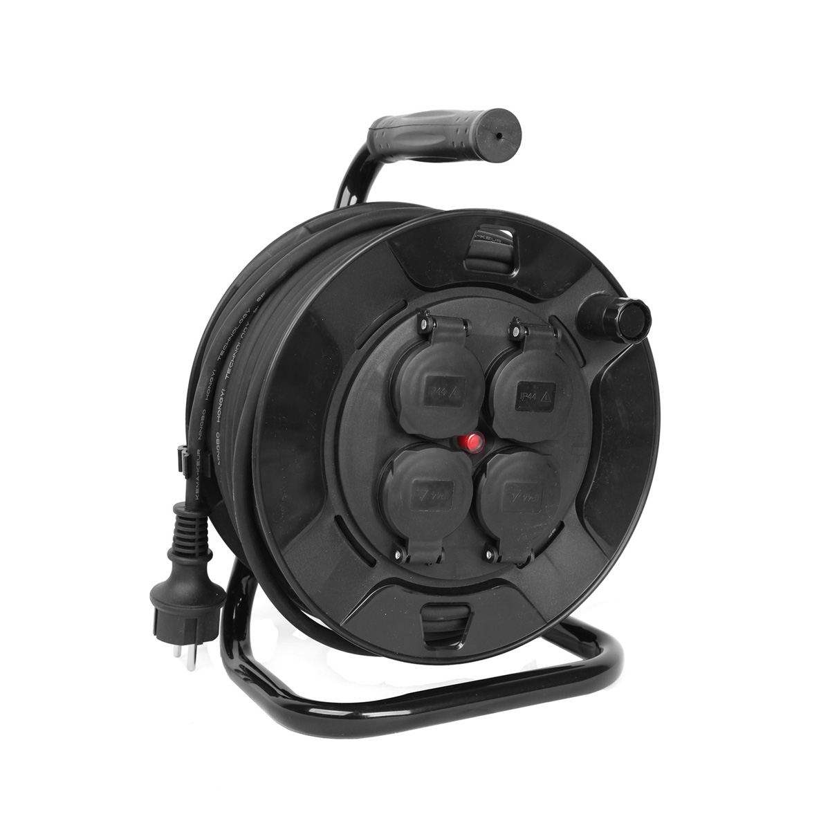 B-Ware Kabeltrommel outdoor IP44 - 50m - 3 x 1,5mm - 4 Abgänge
