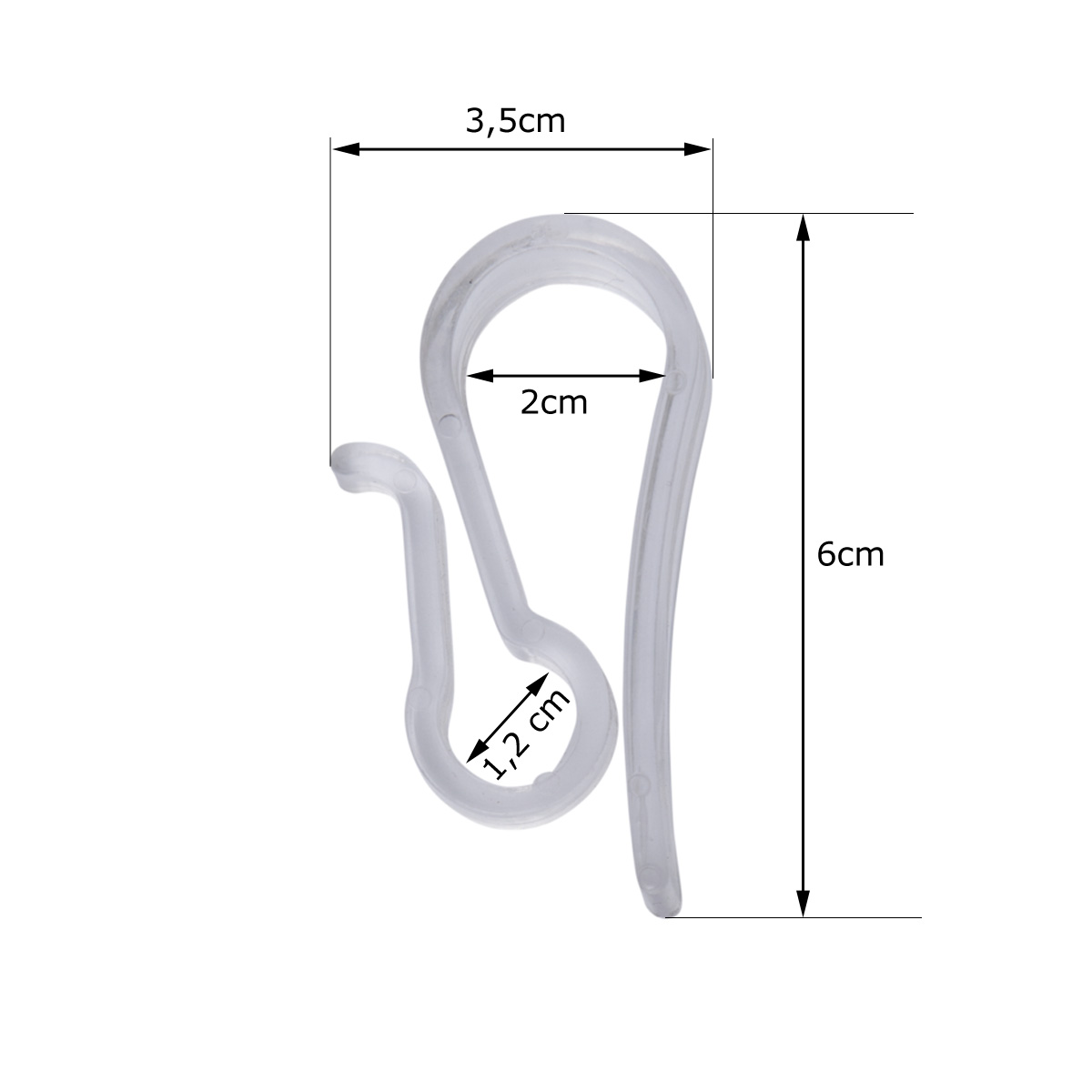 Befestigungs-Haken für Lichterketten und Lichterschläuche - 10 Stück