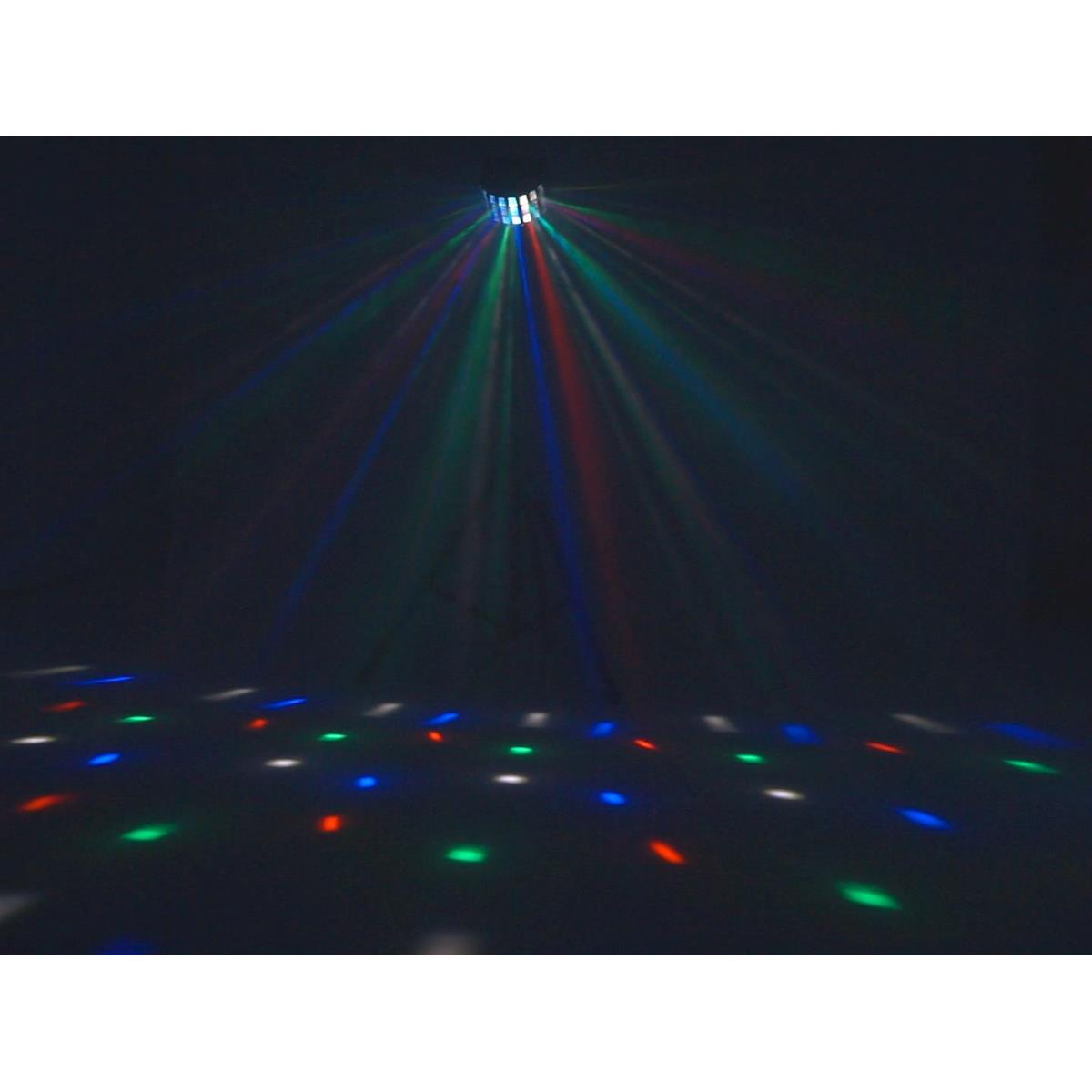 LED Strahleneffekt - kompakt und "party-ready" - 5 Farben, musikgesteuerte Beamshow