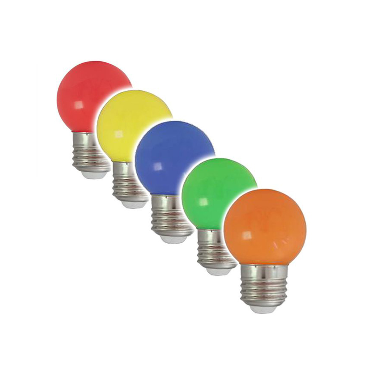 Illu-/Partylichterkette 20m - Außenlichterkette - Made in Germany - 20 x bunte LED Kugellampen Illu-/Partylichterkette 20m - Außenlichterkette - Made in Germany - 20 x bunte LED Kugellampen