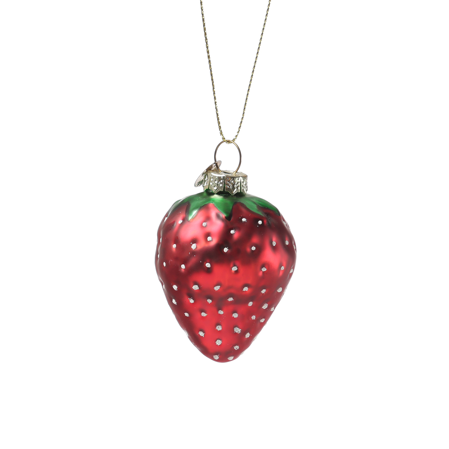 Weihnachtsbaumschmuck Donut/Erdbeere/Schokolade - Glas - Christbaumschmuck - 3er Set